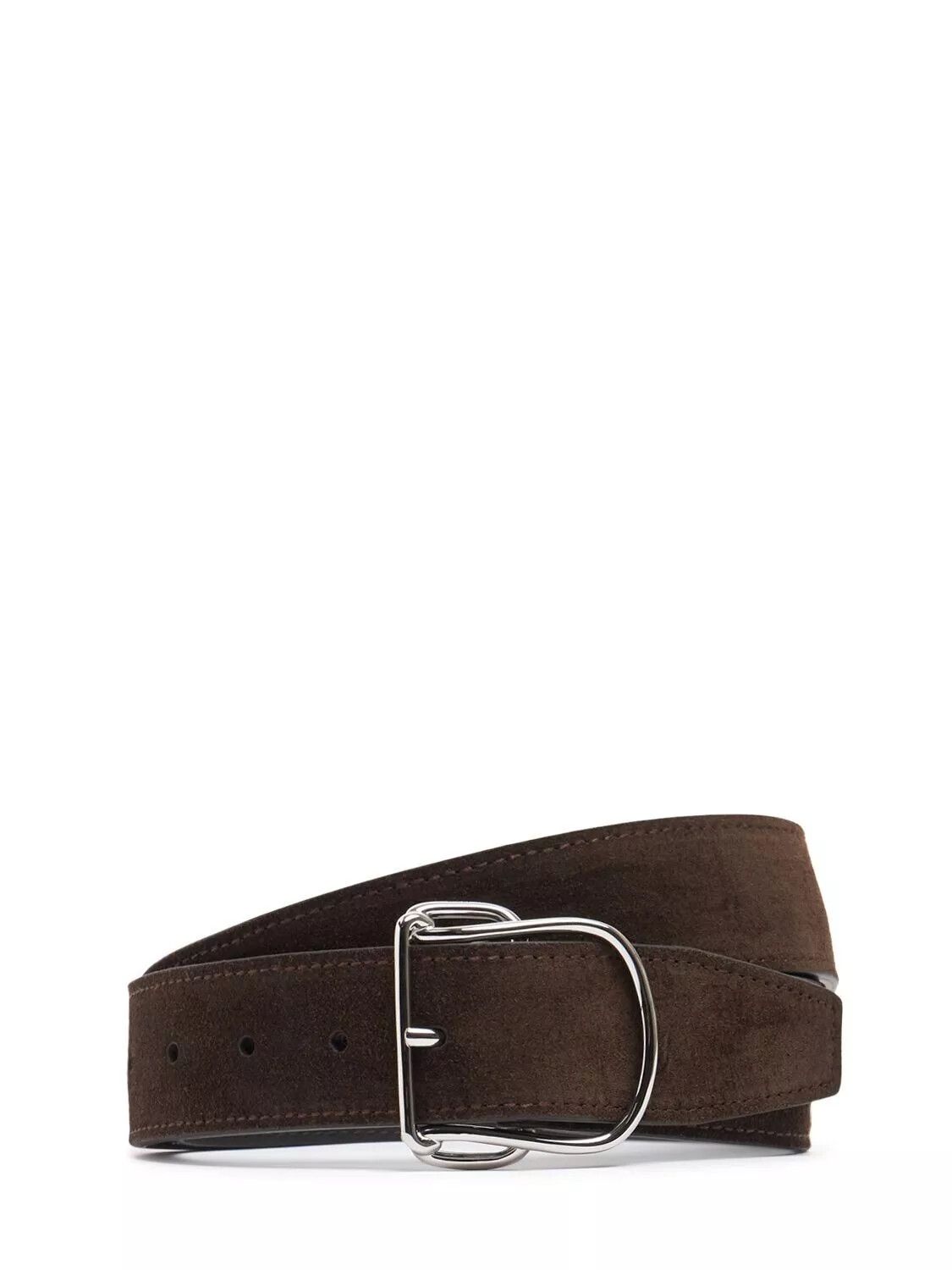 TOTEME Swirl $440 Pepper Suede 40mm Belt New & Authentic