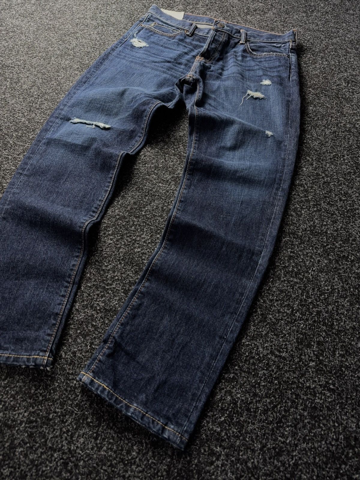 Abercrombie & Fitch 00s Abercrombie & Fitch Distressed Jeans Denim Pants Mexico Size US 34 / EU 50 - 3 Thumbnail