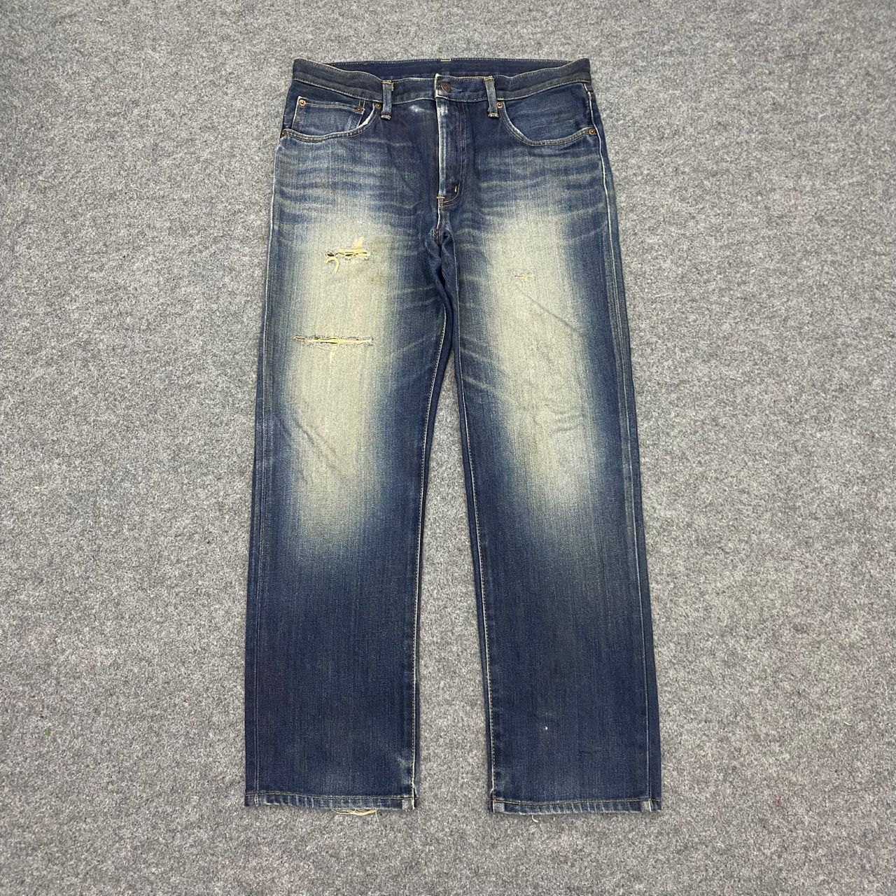 If Six Was Nine 💥Best Offer💥Vintage Edwin 503 Distressed Denim Size US 35 - 1 Thumbnail