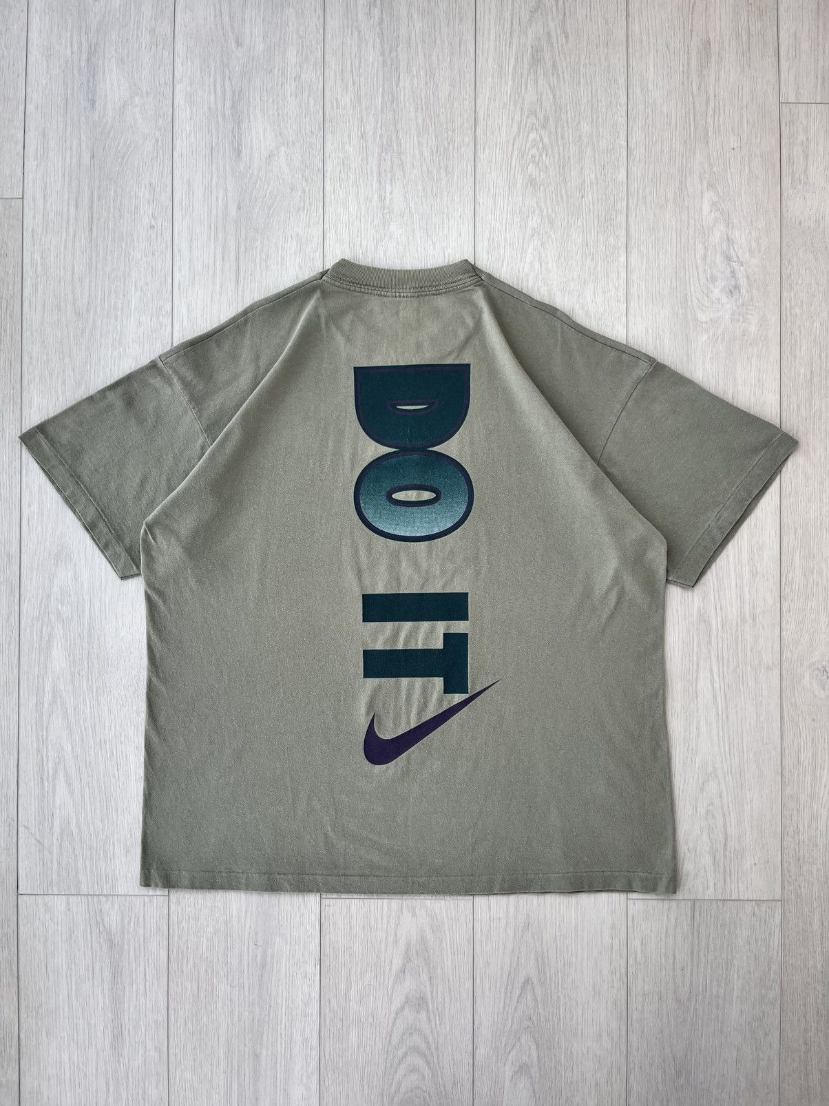 Nike Vintage Nike T-Shirt Oversized Big Logo Just Do It 90s Y2K Size US L / EU 52-54 / 3 - 3 Thumbnail