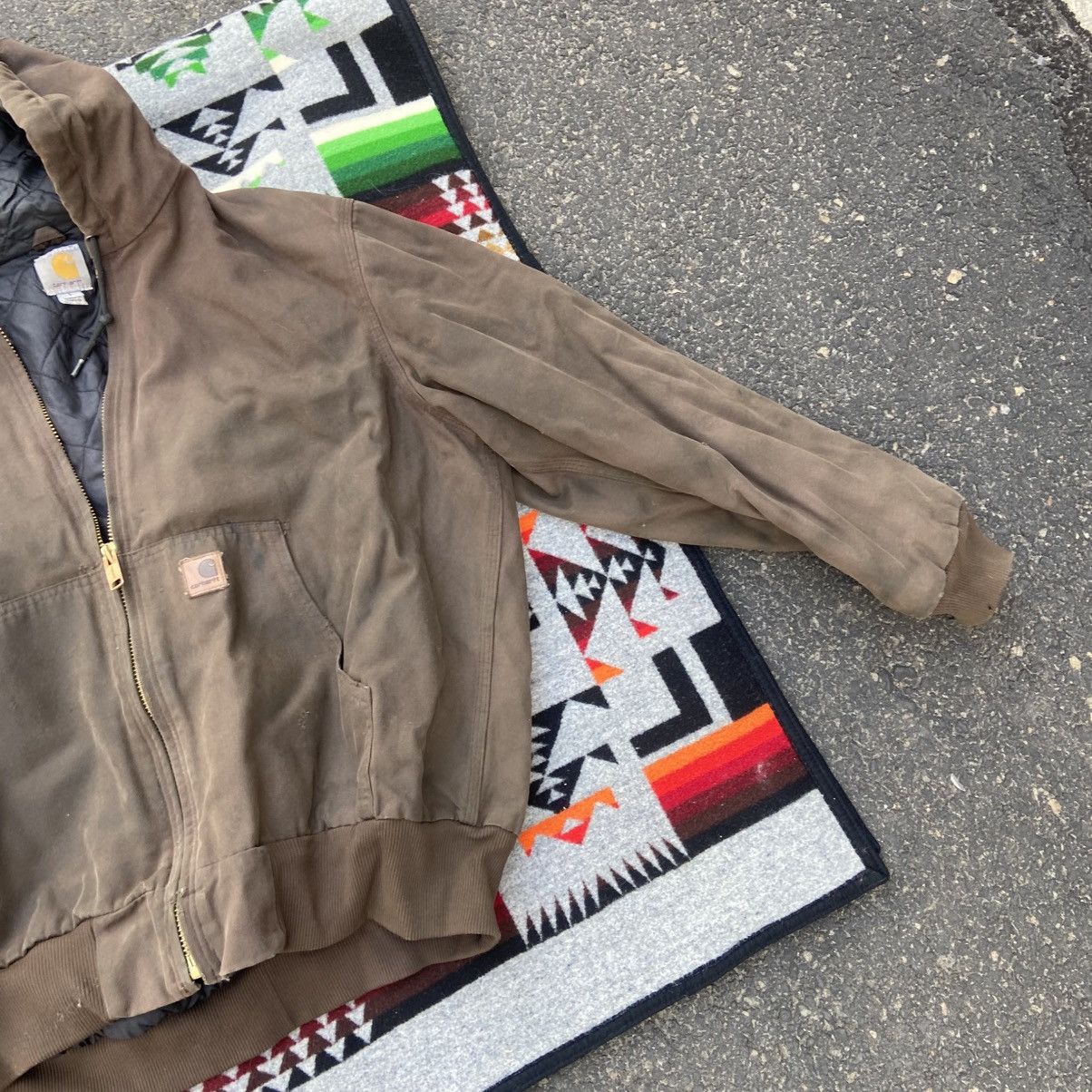 Carhartt Carhartt Duck Washed Quilt Lined Work Jacket* mens Large Reg Size US L / EU 52-54 / 3 - 3 Thumbnail