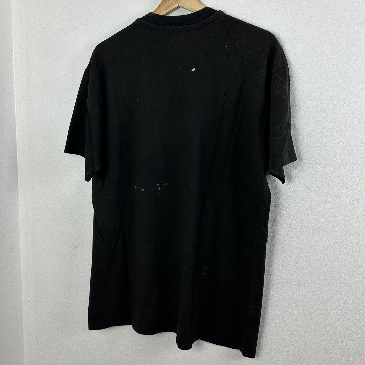 Band Tees × Vintage Vintage Jim Morrison T Shirt Mosquito Head Peace Sign Flag Size US L / EU 52-54 / 3 - 4 Thumbnail