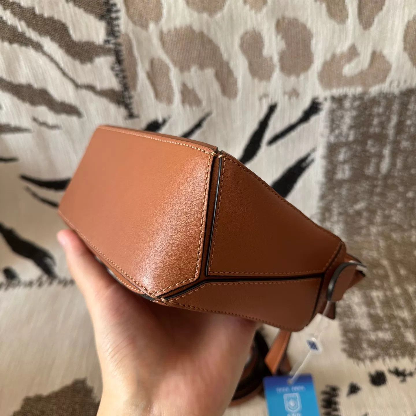 Loewe LOEWE Puzzle mini brown silver hardware like new Size ONE SIZE - 6 Thumbnail