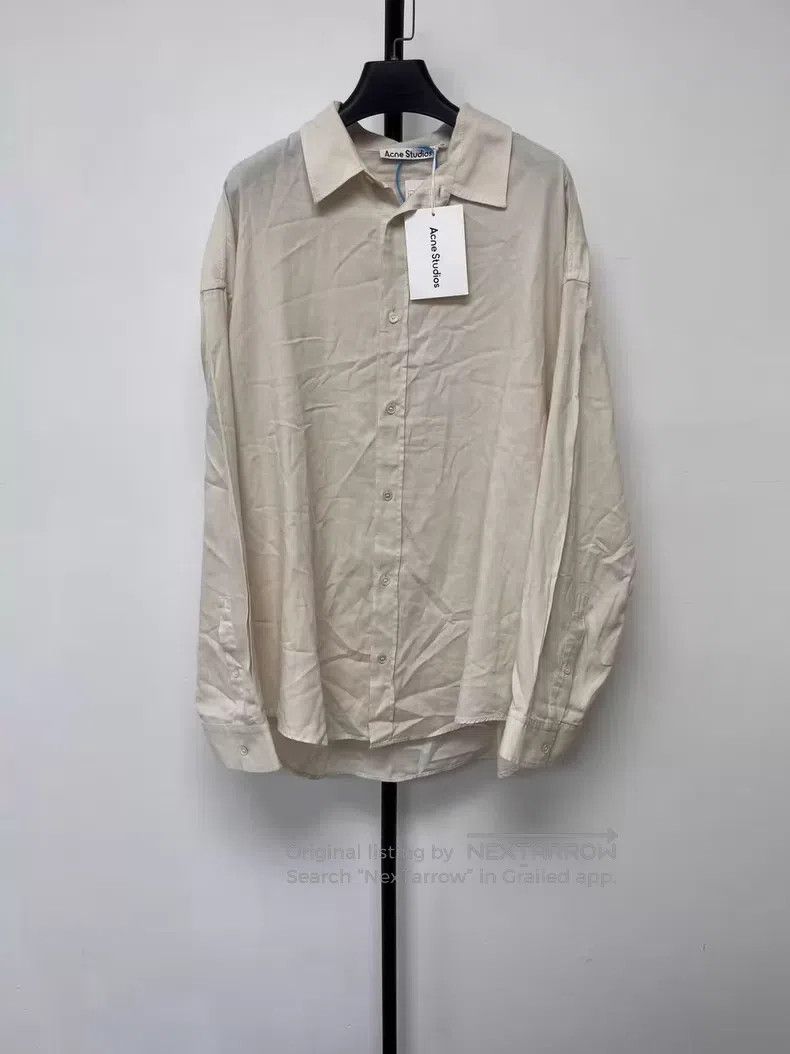 Acne Studios Acne Studios Casual loose solid color logo print long slee Size US S / EU 44-46 / 1 - 2 Thumbnail