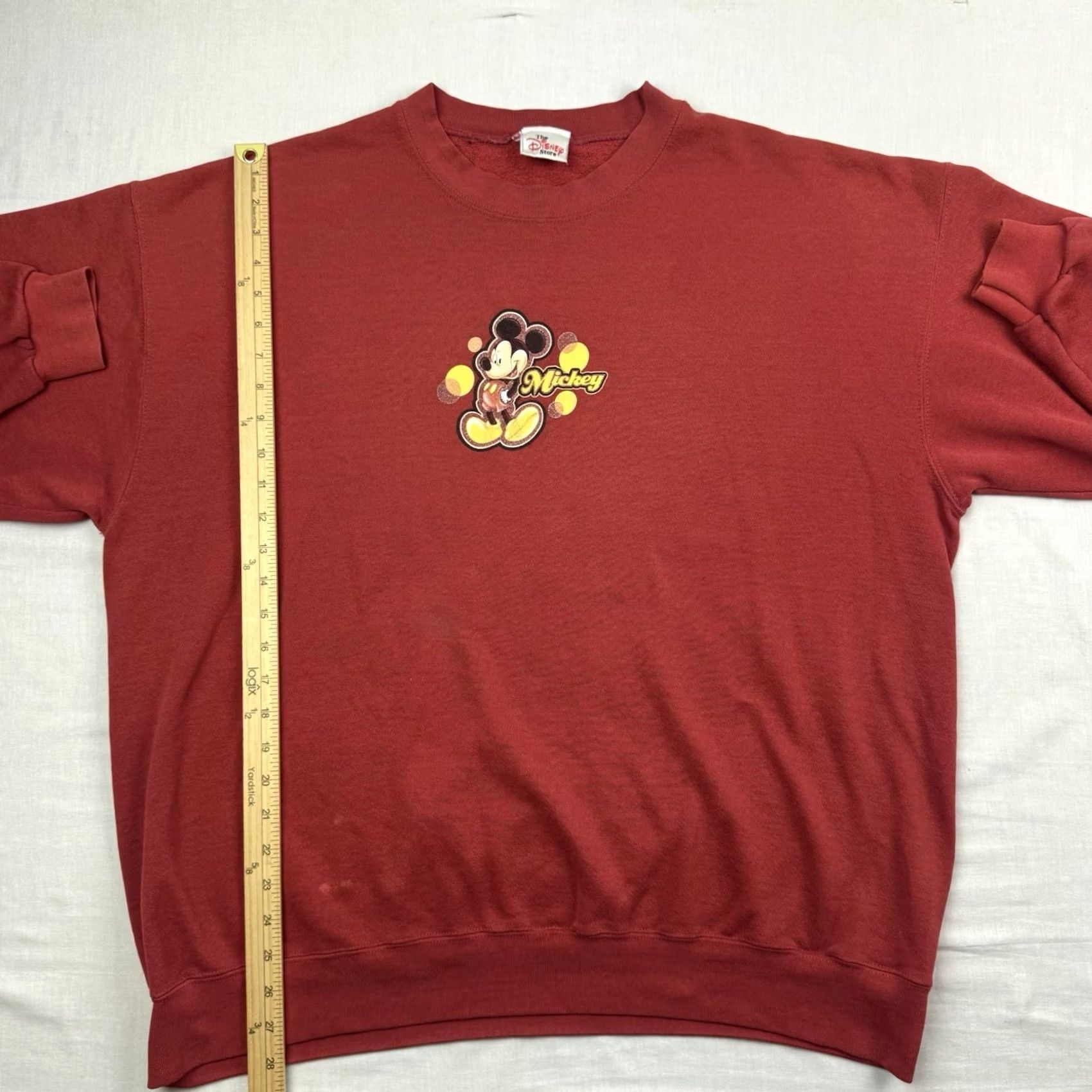 Disney VINTAGE Disney Mickey Mouse Sweatshirt Adult XL Crewneck Red Disney World Y2K 90s Cartoon USA Mens Size US XL / EU 56 / 4 - 7 Thumbnail