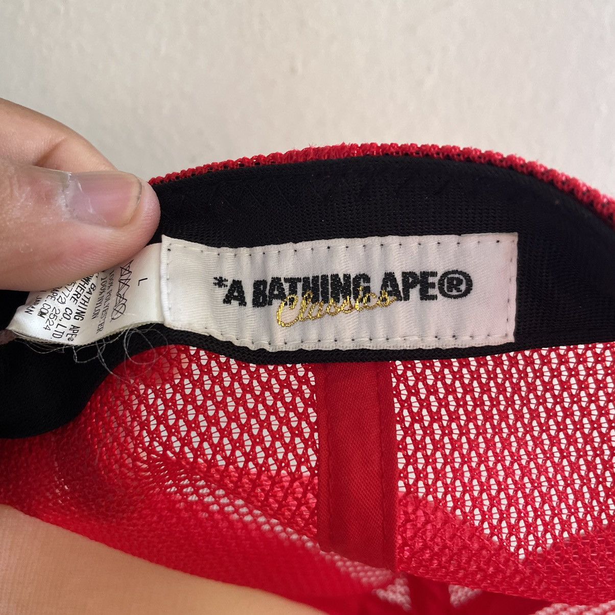 Bape Vintage Bape Mad Face Mesh Trucker Cap Size ONE SIZE - 10 Thumbnail