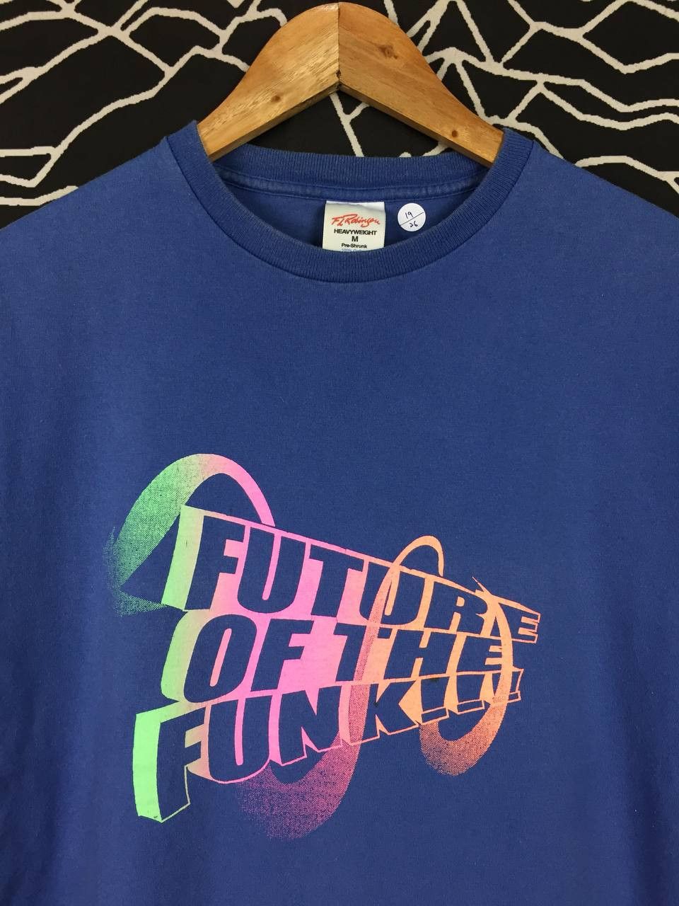 Vintage Vtg 90s FL Robinson Future Of The Funk Techno Tee Size US M / EU 48-50 / 2 - 3 Thumbnail