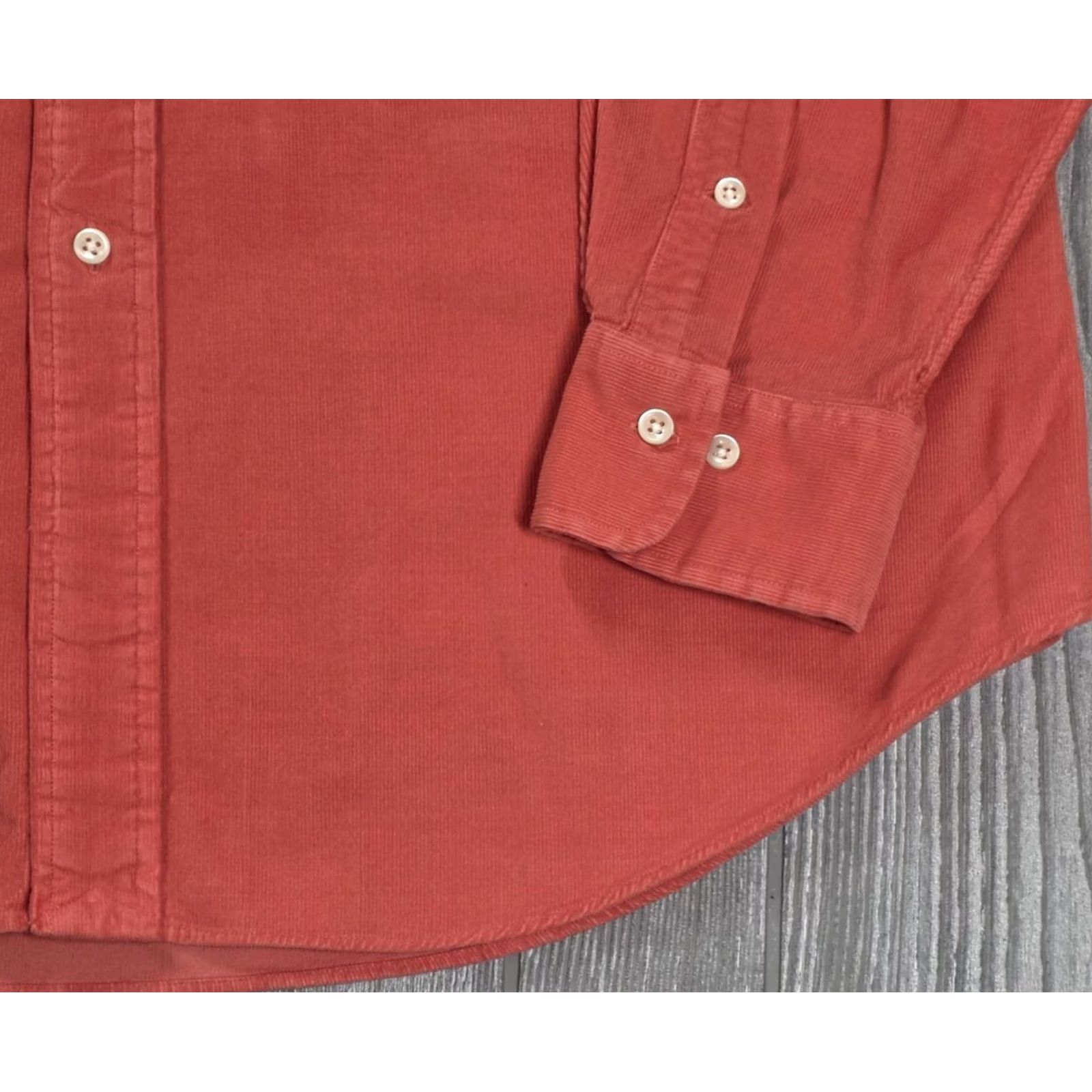 Polo Ralph Lauren VTG Polo Ralph Lauren Shirt Mens L 16.5 Peach Corduroy Regent Button Up Classic Shirt Size US L / EU 52-54 / 3 - 3 Thumbnail