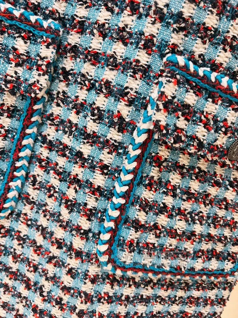 Chanel Chanel Cuban series red, white and blue tweed dress Size XXS / US 00 / IT 34 - 6 Thumbnail