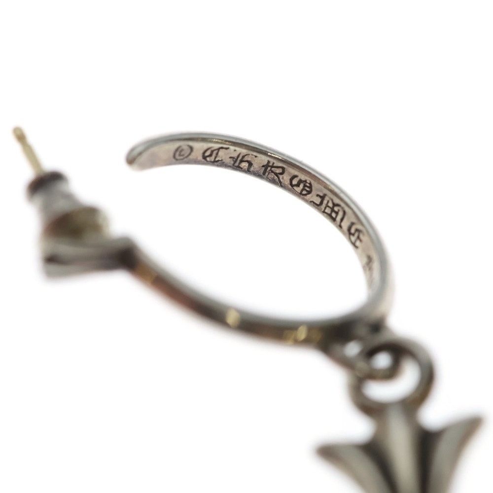 Chrome Hearts Chrome Hearts Tiny CH Cross Hoop Earring Silver Size ONE SIZE - 5 Thumbnail