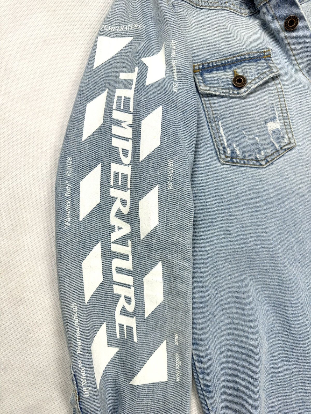 Off-White Off-White Temperature 2018 denim shirt jacket S Size US S / EU 44-46 / 1 - 5 Thumbnail