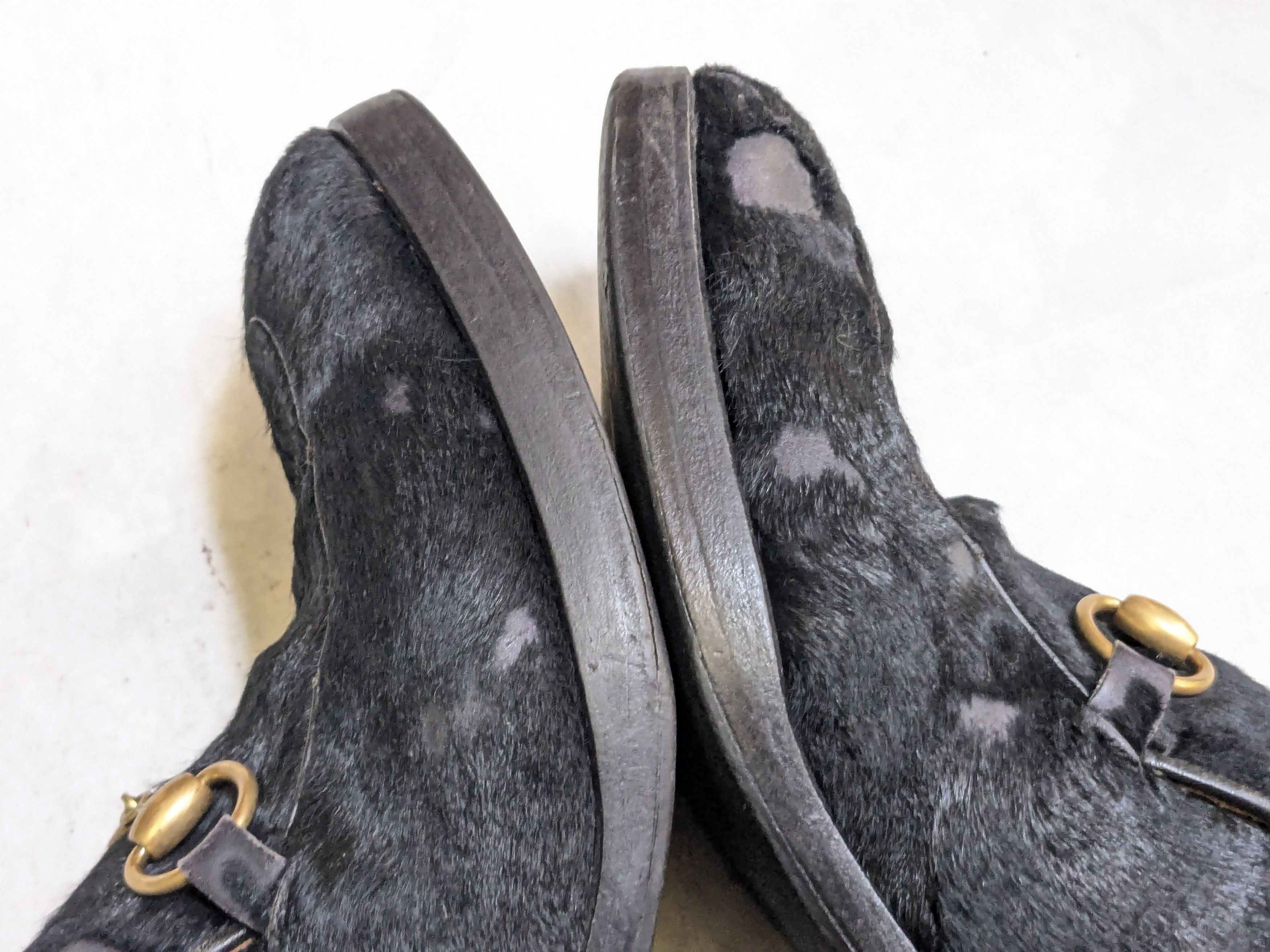 Gucci Gucci Horsebit Loafers Black Pony Hair 9 Heeled Size US 9 / EU 42 - 7 Thumbnail