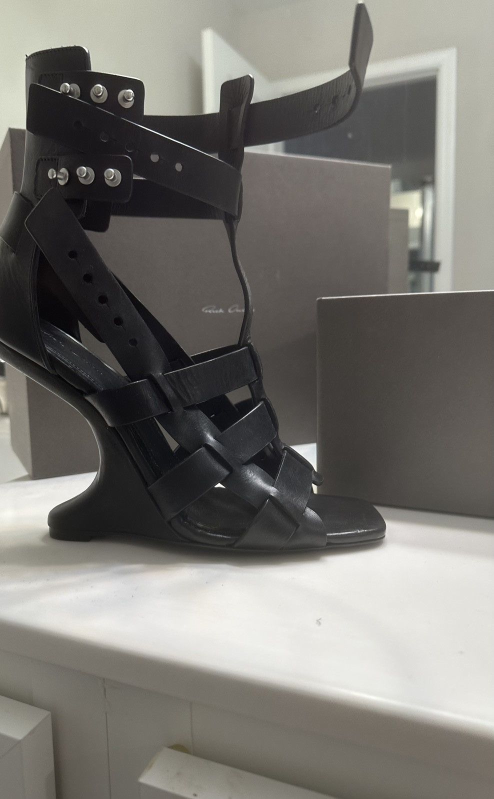 Rick Owens Cantilever Spartan Sandals