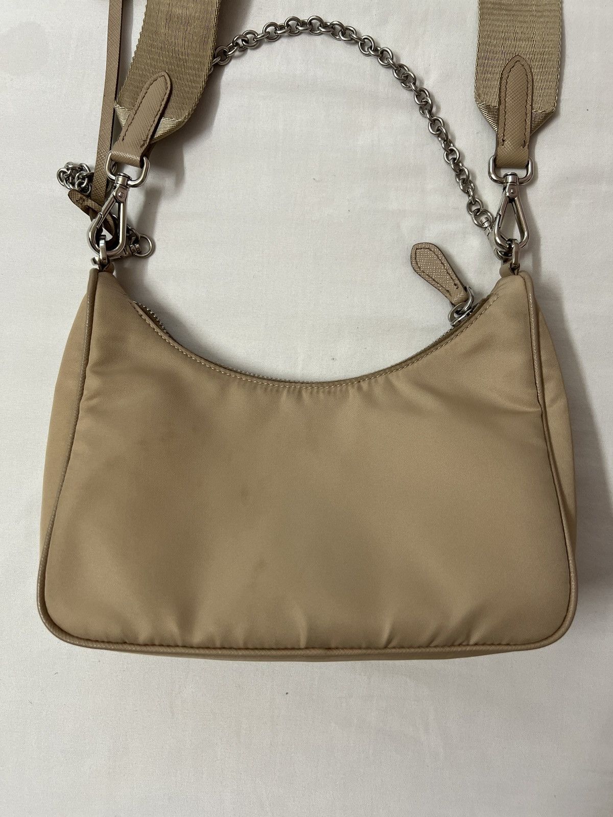 Prada Prada Reedition Re-edition 2005 Nylon Tan Shoulder Bag Purse Size ONE SIZE - 4 Thumbnail