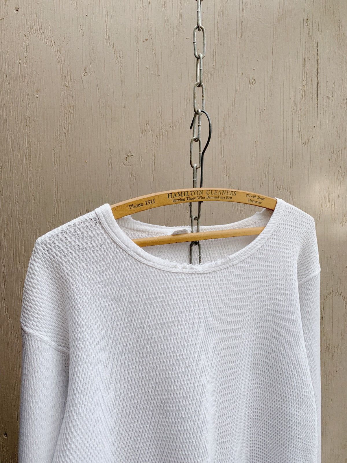 Vintage Thrashed 1950s BOXY Thermal Shirt Distressed WCC Grunge ERD Size US M / EU 48-50 / 2 - 3 Thumbnail