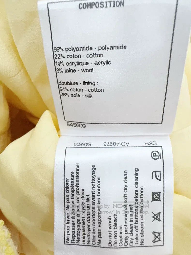 Chanel Chanel 21P chick yellow tweed coat Size XXS / US 00 / IT 34 - 6 Thumbnail