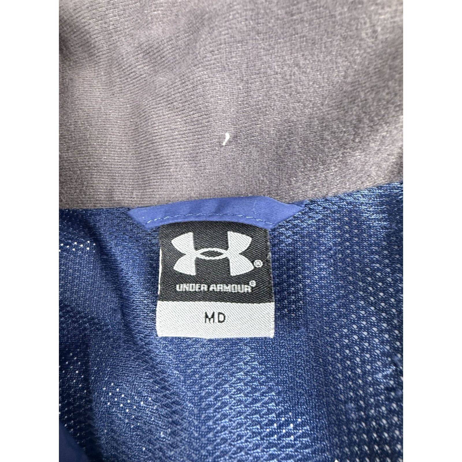Under Armour Under Armour Mens Jacket Hooded Full Zip M Blue Regular Polyester Activewear Men's Medium Hooded Jacket Size US M / EU 48-50 / 2 - 2 Thumbnail