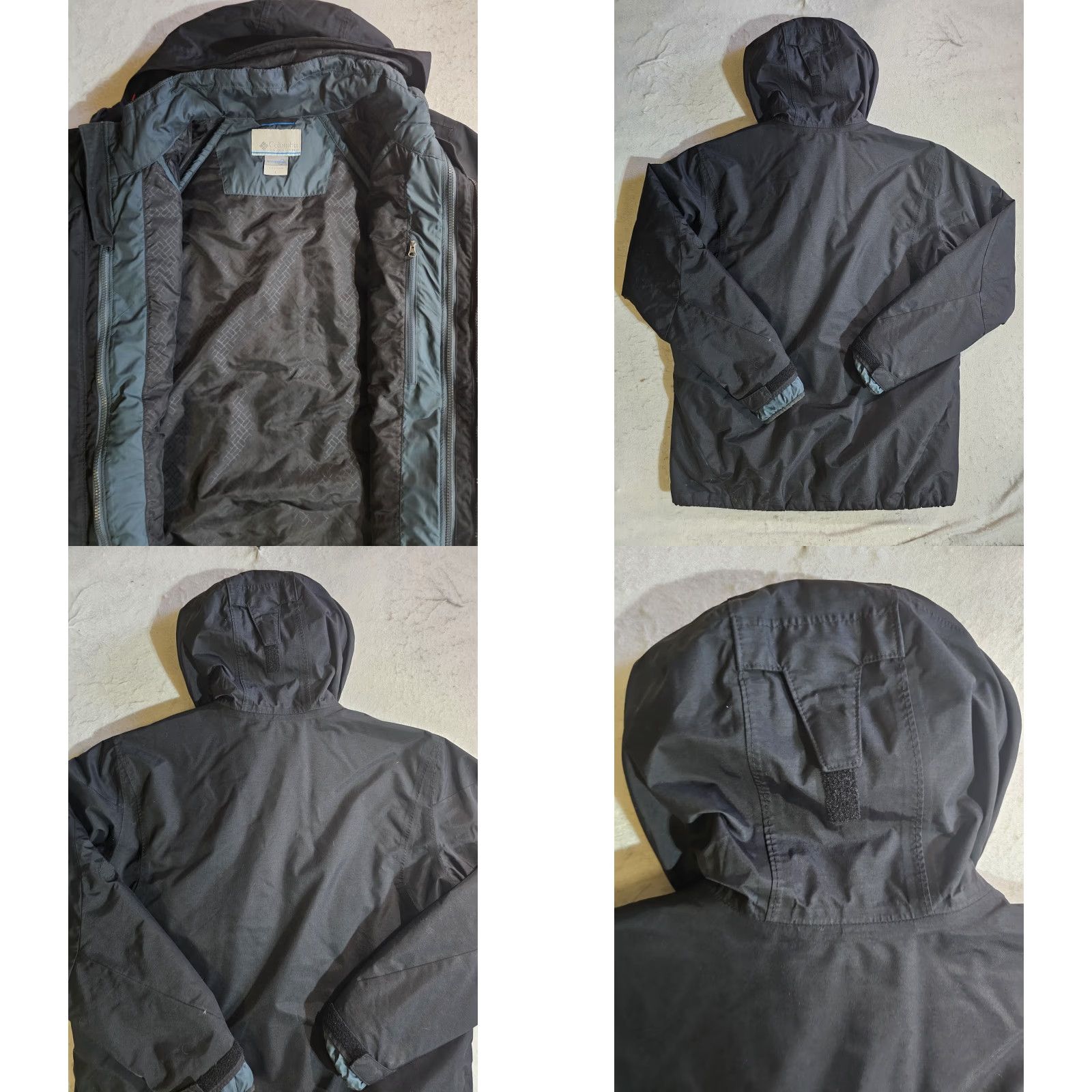 Vintage VINTAGE Columbia Interchange Jacket Mens Lg Winter Full Zip Black/Red Long Sleeve Hooded Size US L / EU 52-54 / 3 - 8 Thumbnail