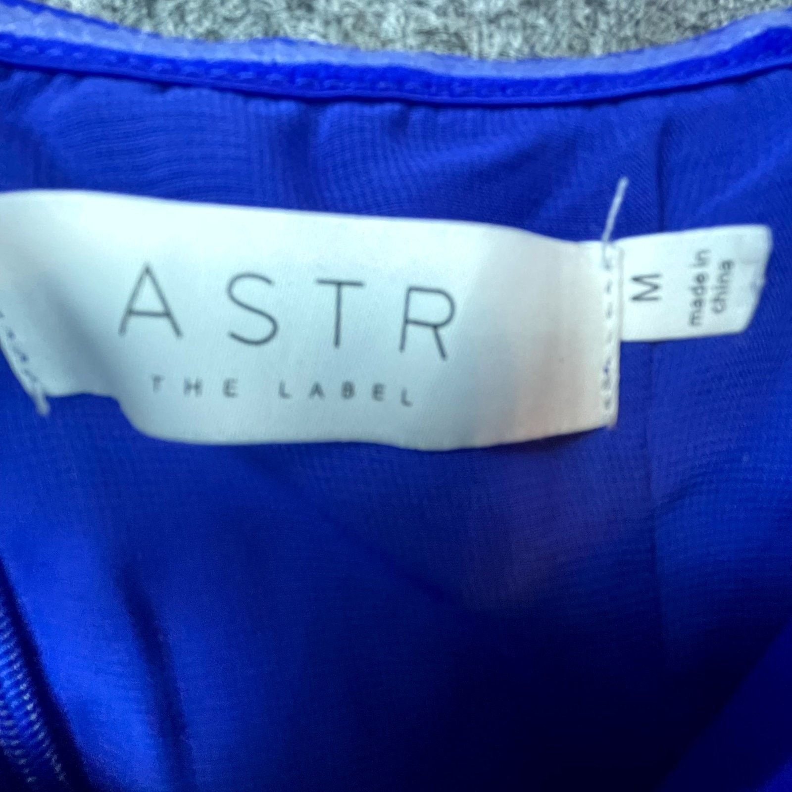 ASTR The Label ASTR The Label Josefina Dress Medium Royal Blue Side Tie Size M / US 6-8 / IT 42-44 - 6 Thumbnail