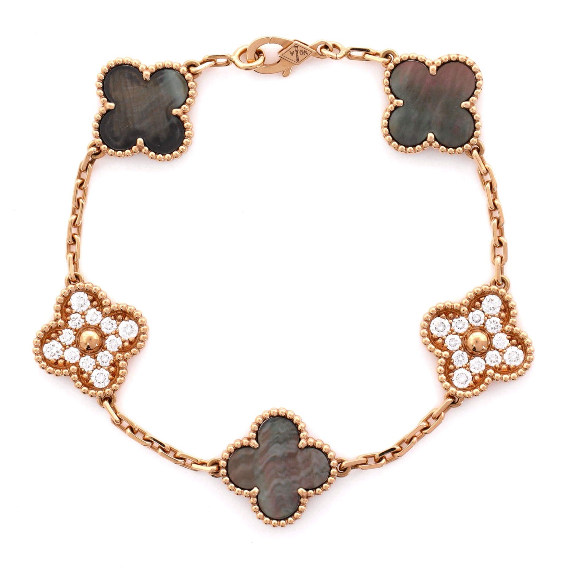 Van Cleef & Arpels Vintage Alhambra 5 Motifs Bracelet Size ONE SIZE - 1 Thumbnail