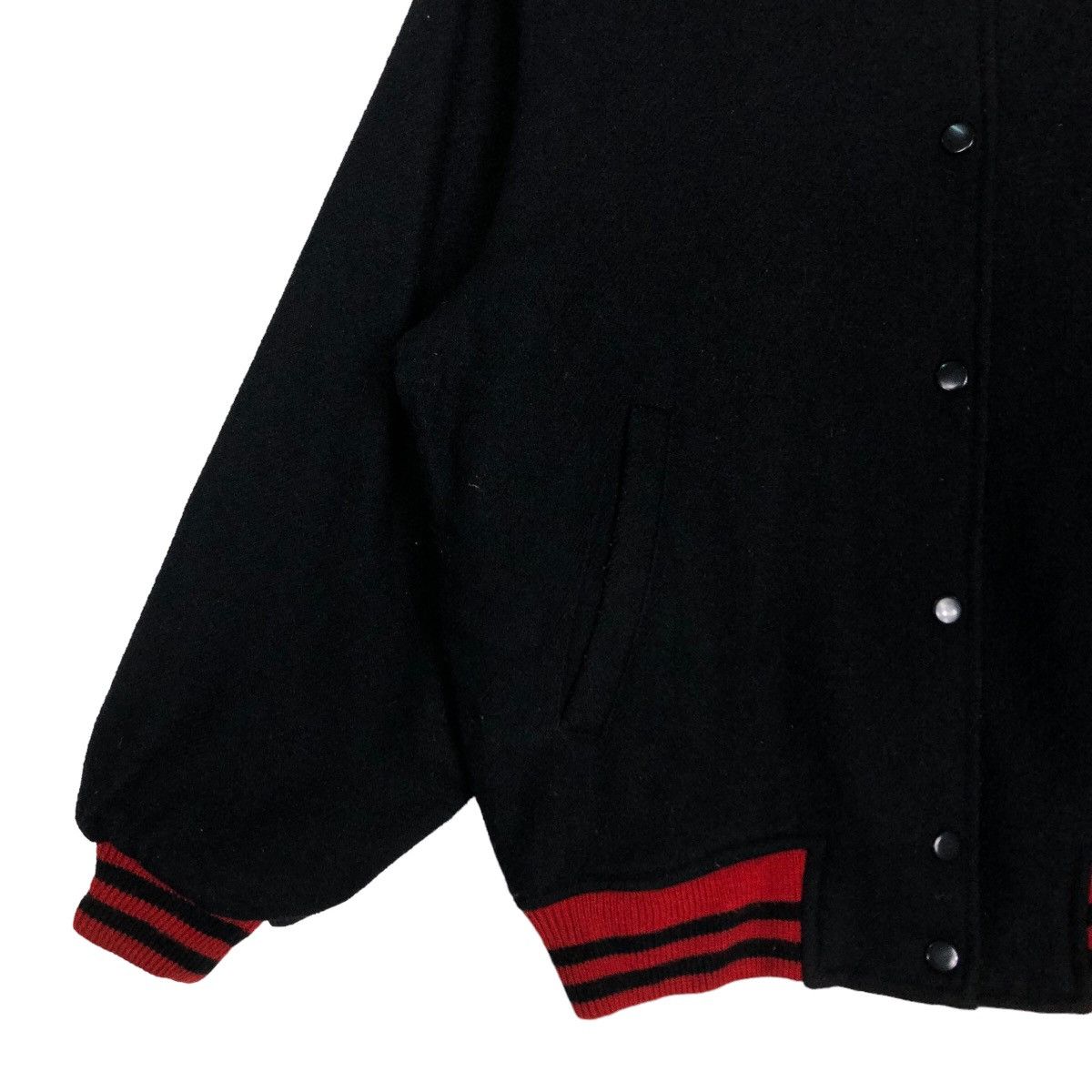 Vintage 🔥90’s Vintage Varsity Jacket Words Worth Japan Issey Miyake Size US L / EU 52-54 / 3 - 4 Thumbnail