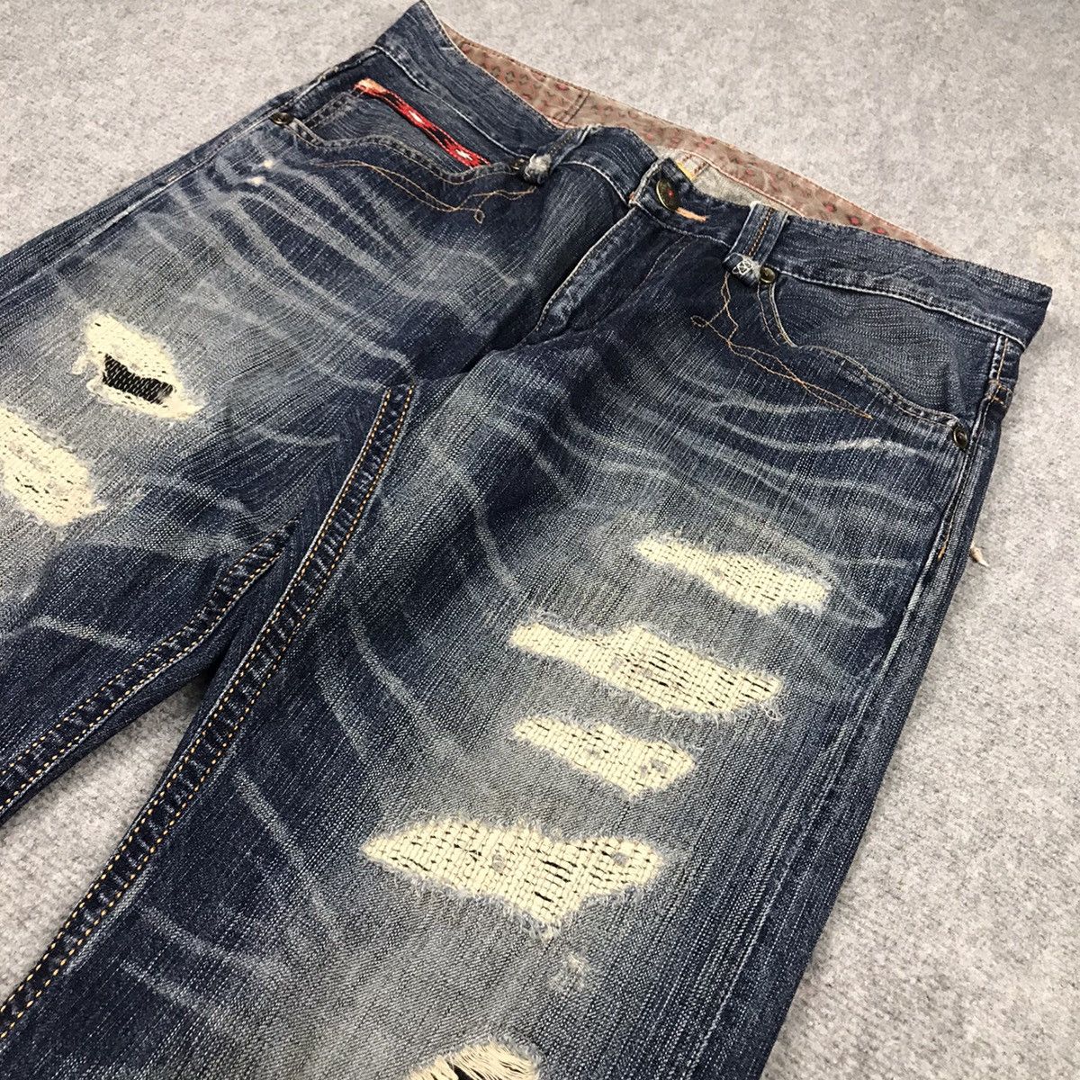 Edwin DISTRESSED DENIM EDWIN BAGGY PANTS Size US 34 / EU 50 - 7 Thumbnail