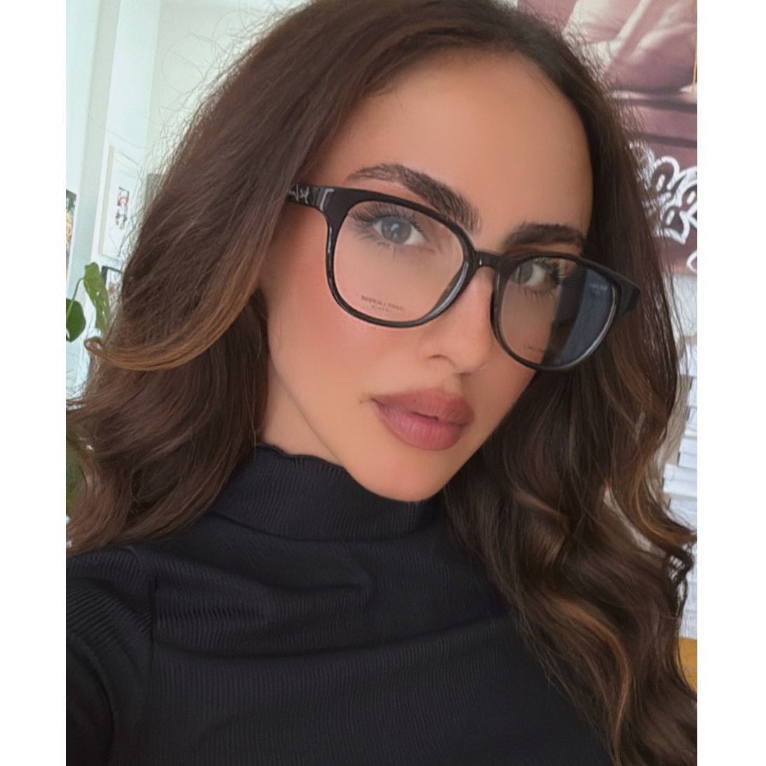Saint Laurent Paris NEW Saint Laurent SL399 Black Silver Logo Eyeglasses Frames Size ONE SIZE - 1 Thumbnail