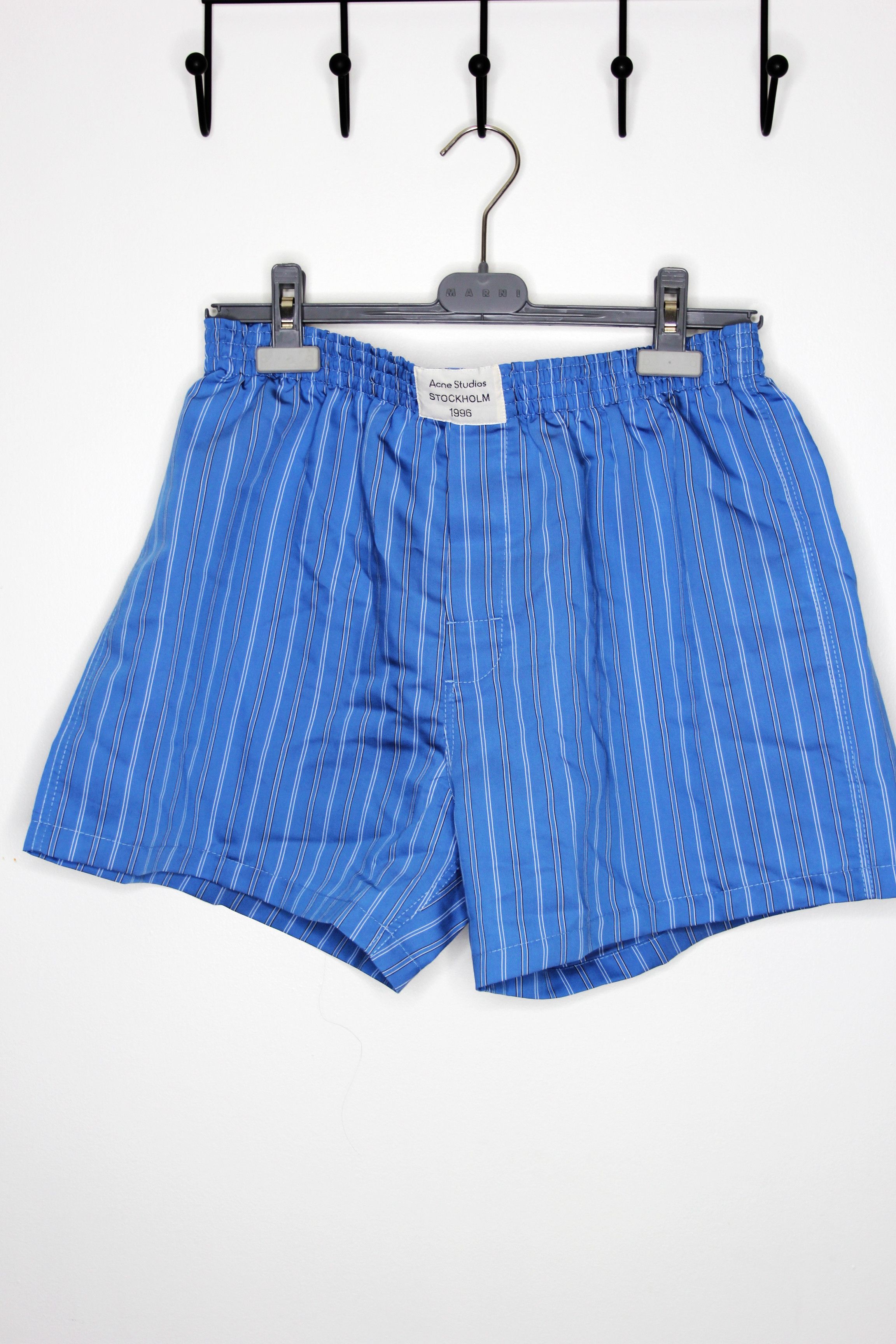 Acne Studios BNWT AW25 ACNE STUDIOS STRIPED COTTON SHORTS 48 Size US 32 / EU 48 - 2 Thumbnail