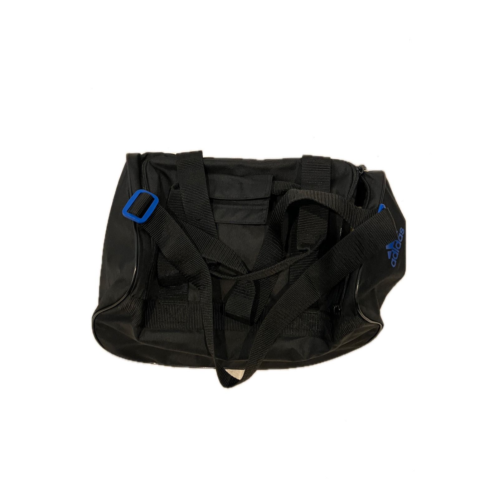 Adidas Adidas Defender Small 16"x10"x8" Blue Black Duffel Gym Bag Size ONE SIZE - 3 Thumbnail