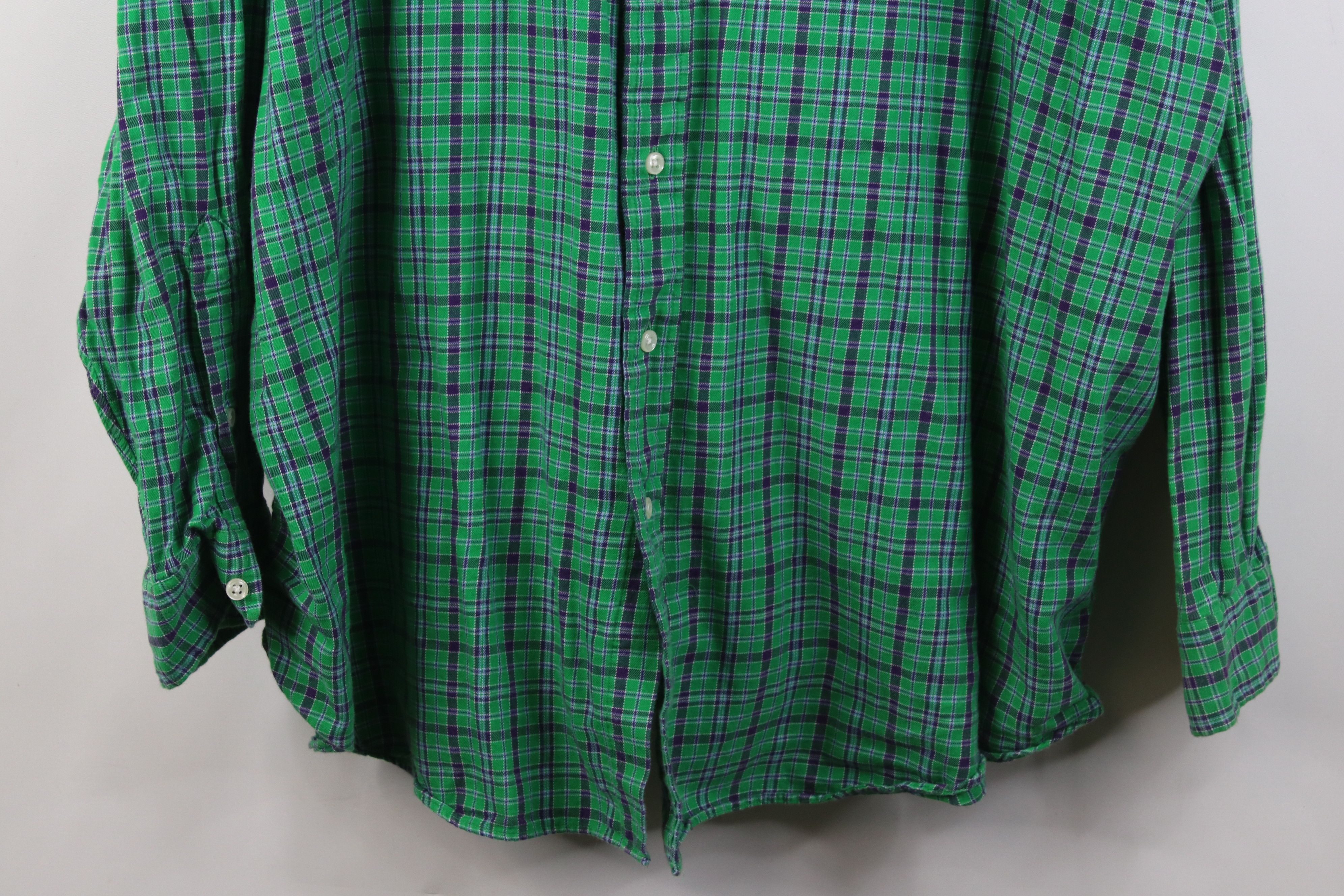 Polo Ralph Lauren Vintage 90s Ralph Lauren Collared Button Down Shirt Plaid Size US XXL / EU 58 / 5 - 3 Thumbnail