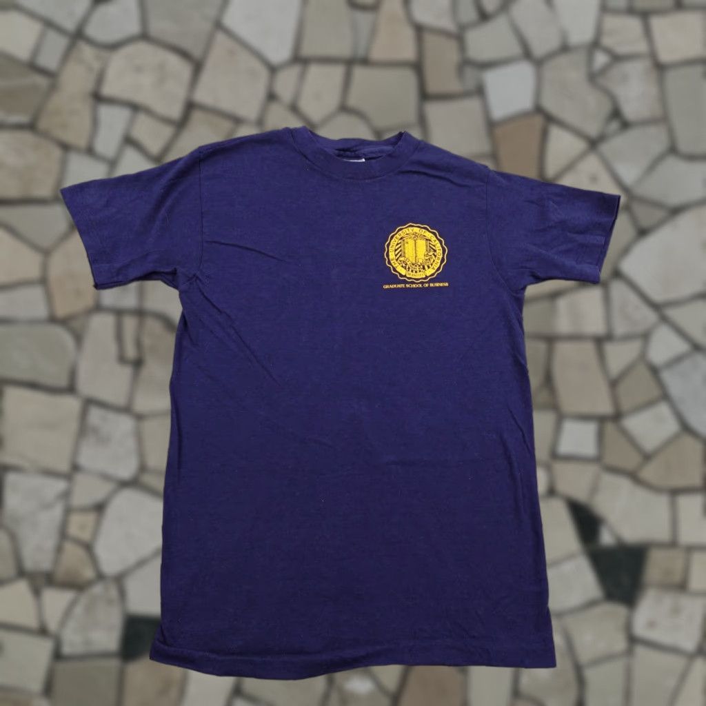 Hanes VINTAGE Cal UC Berkeley Shirt Mens Small Blue MBA Graduate School Business 80s Size US S / EU 44-46 / 1 - 1 Thumbnail