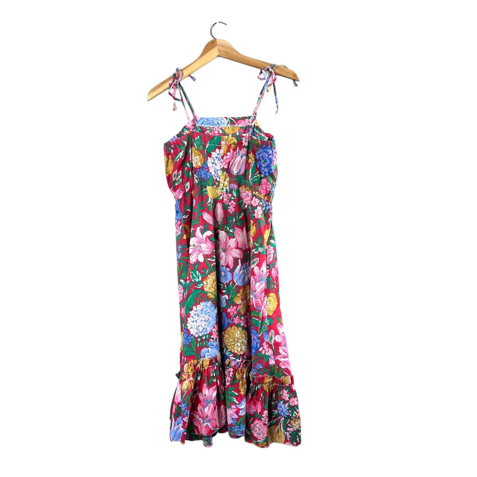Vintage Vintage Red Floral That's My Babee Sundress M Size M / US 6-8 / IT 42-44 - 2 Thumbnail