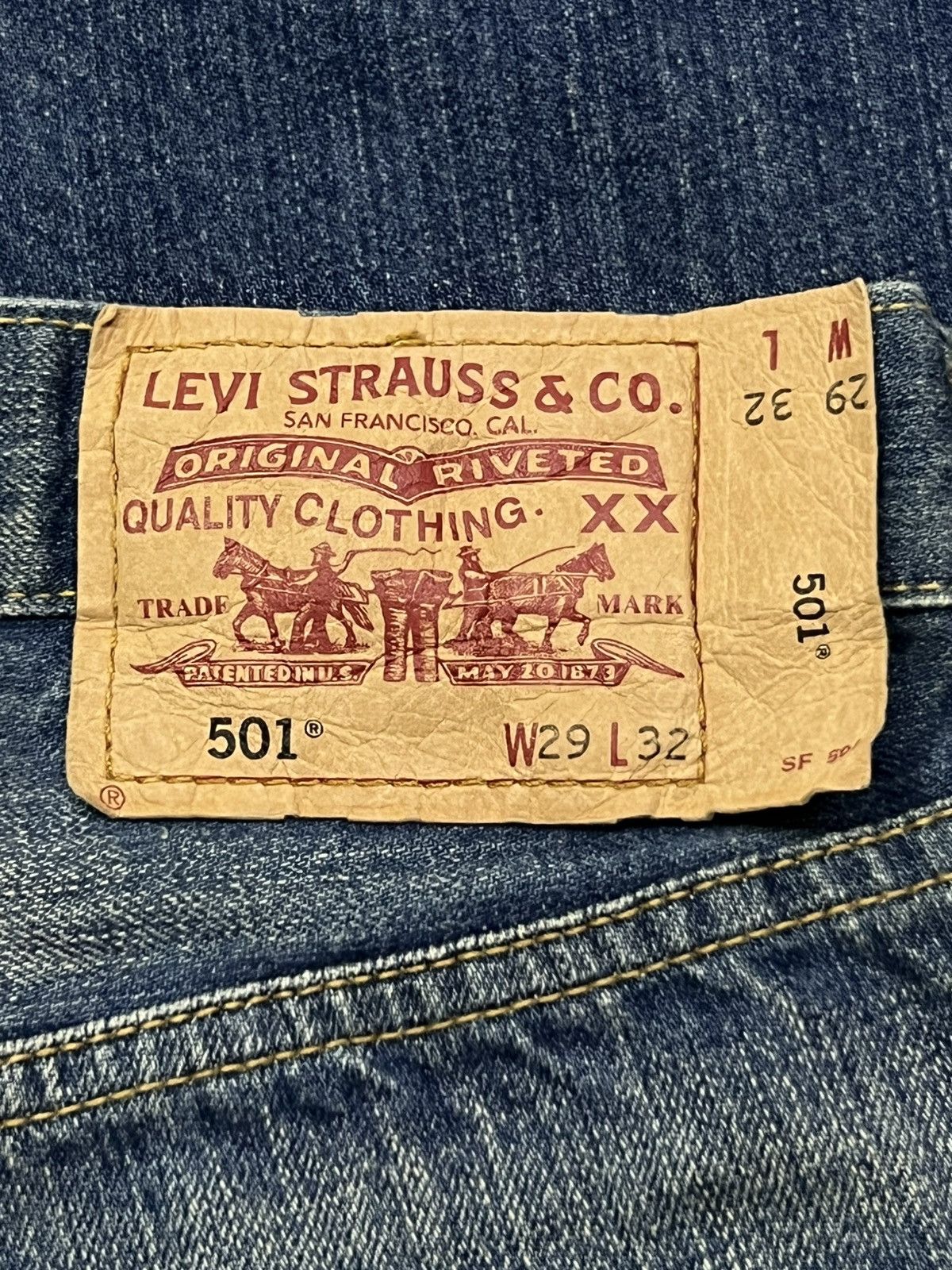 Levi's Vintage Levi’s Japan 501 Japanese Denim Vintage Wash - W29 Size US 29 - 12 Thumbnail