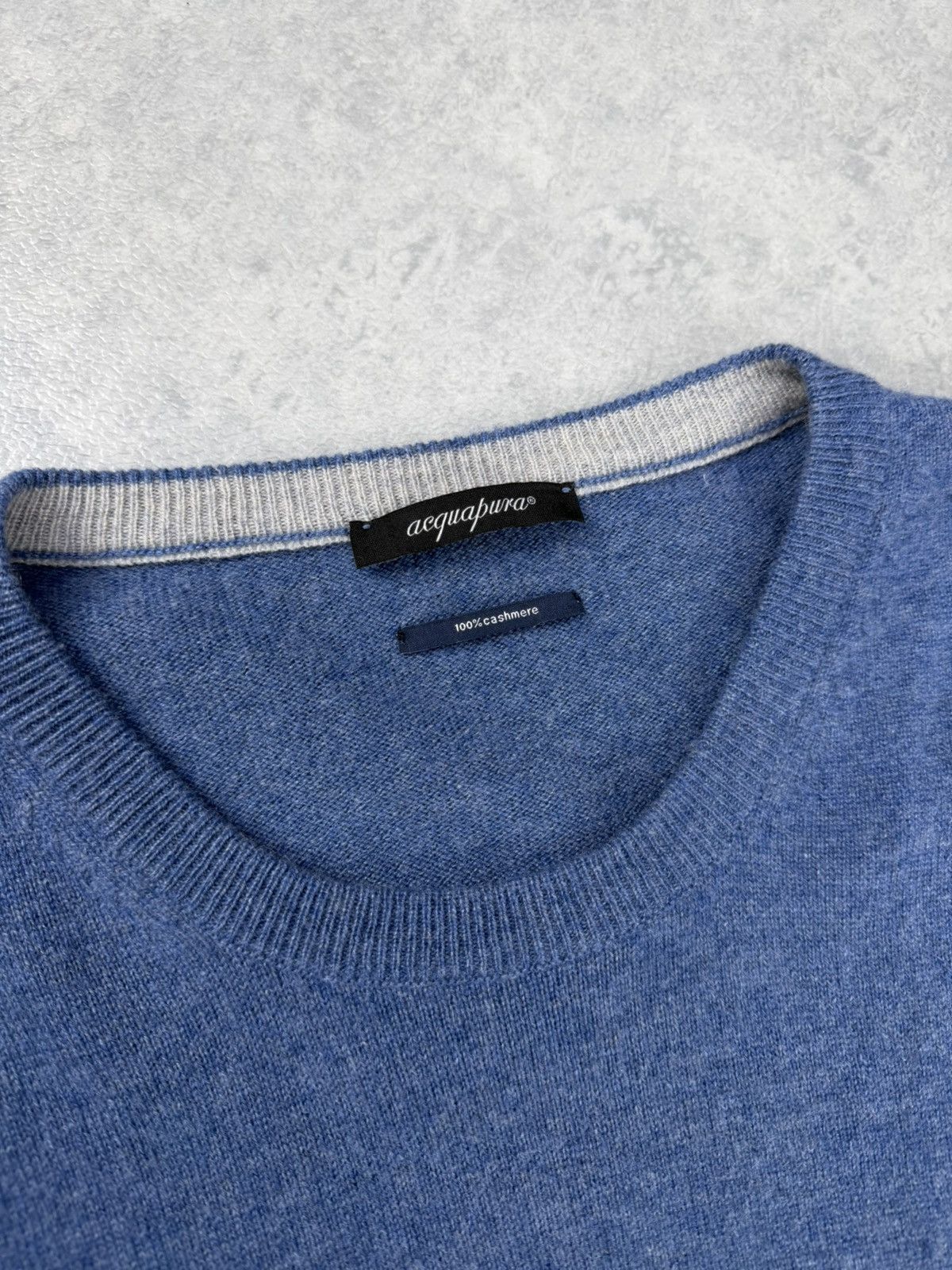 Other Acquapura 100% Cashmere Sweater Blue Made in Italy Size XXL Size US XXL / EU 58 / 5 - 6 Thumbnail