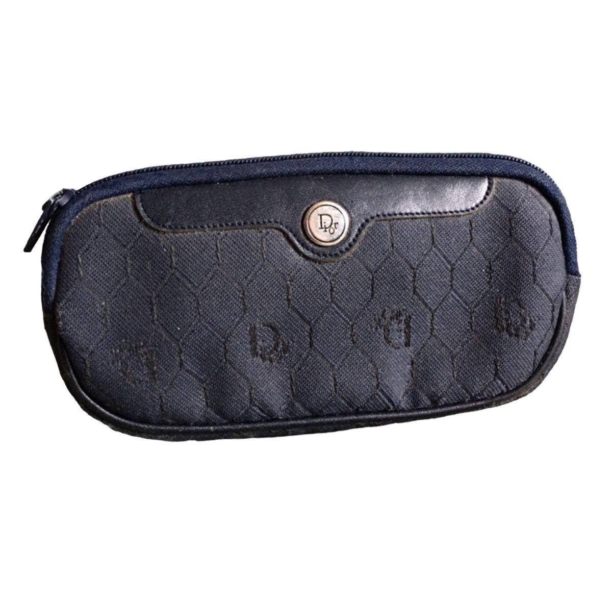 Dior × Vintage Christian Dior Canvas Monogram Vintage Clutch Travel Bag Size ONE SIZE - 1 Thumbnail