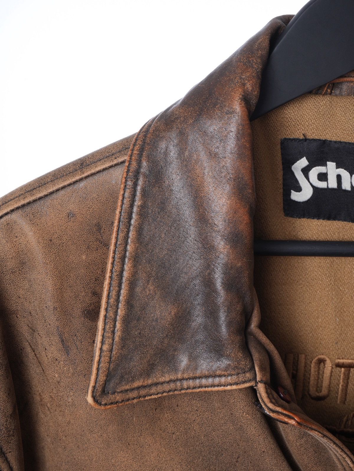 Schott Schott leather coat jacket cowhide XL Size US XL / EU 56 / 4 - 3 Thumbnail