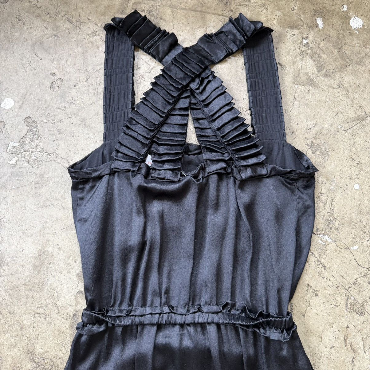Yves Saint Laurent Yves Saint Laurent - Rive Gauche - 2007 Silk Bow Tie Dress Size S / US 4 / IT 40 - 4 Thumbnail