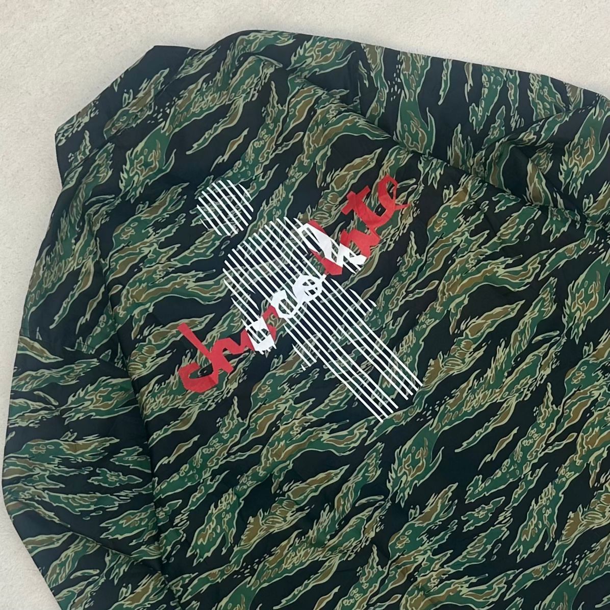 Chocolate × Girl Skateboards RARE 🔥 Girl Skate x Chocolate Skate Tiger Camo Coach Jacket Size US M / EU 48-50 / 2 - 1 Thumbnail