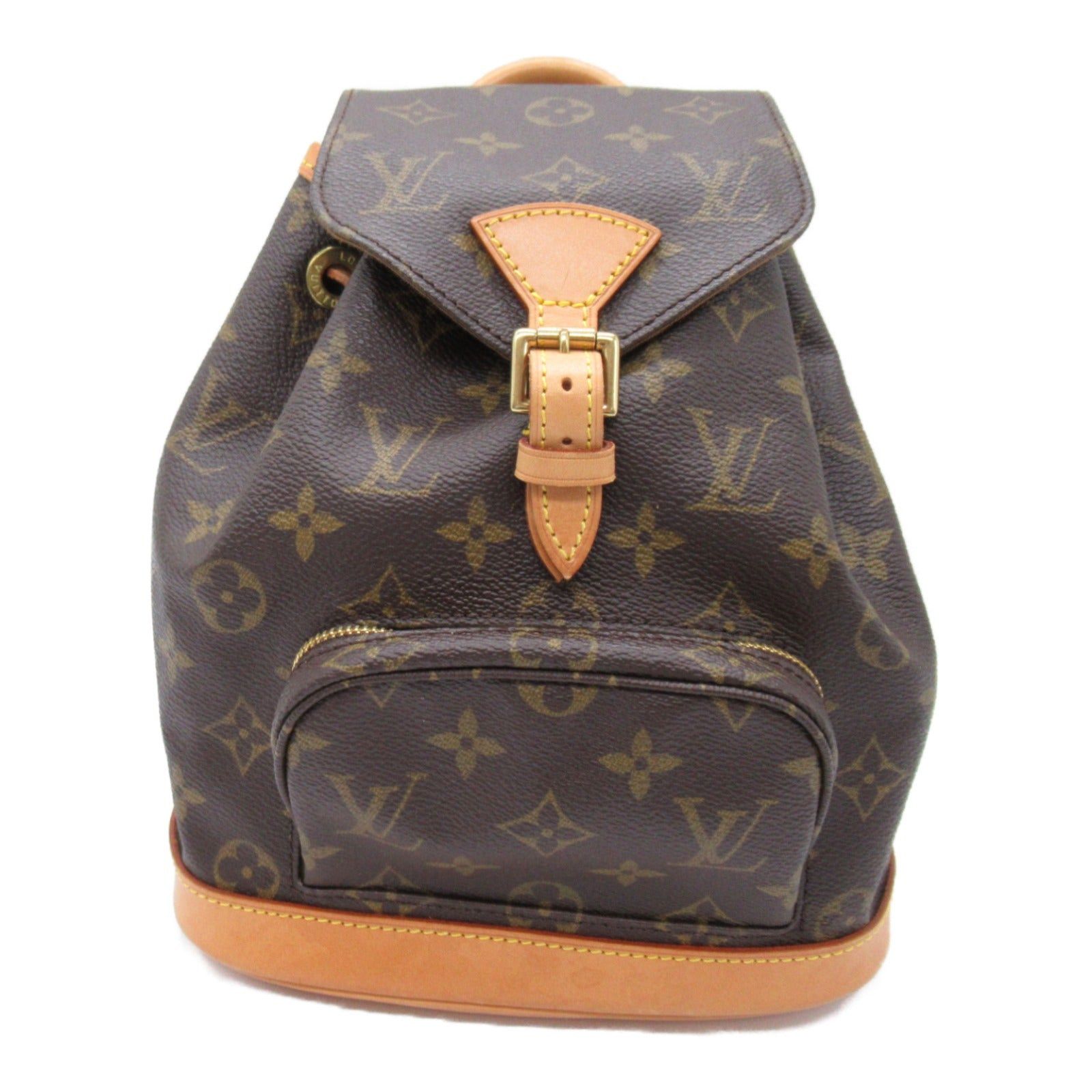 Louis Vuitton Louis Vuitton Mini Montsouris Rucksack Backpack Coated Canvas Monogram Brown Size ONE SIZE - 1 Thumbnail