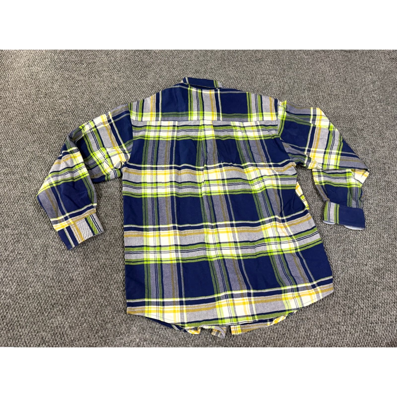 Wrangler Wrangler Button-Up Shirt Mens M Blue Plaid Western Cotton Long Sleeve Button-Down Collar Modern All Seasons Pockets Vintage: No Size US M / EU 48-50 / 2 - 5 Thumbnail