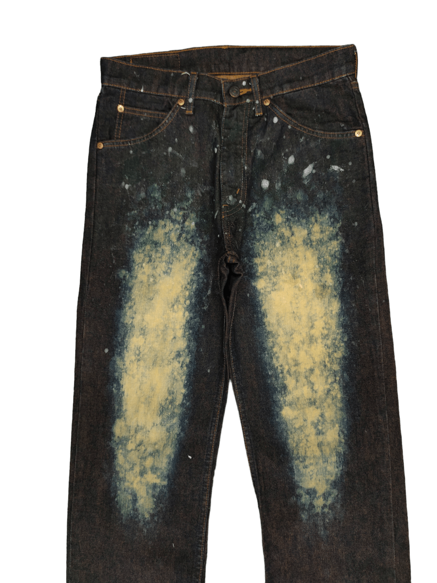 Levi's Rare Design Levis 607 Orange Tag Denim Y2k Streetwear Size US 29 - 2 Thumbnail
