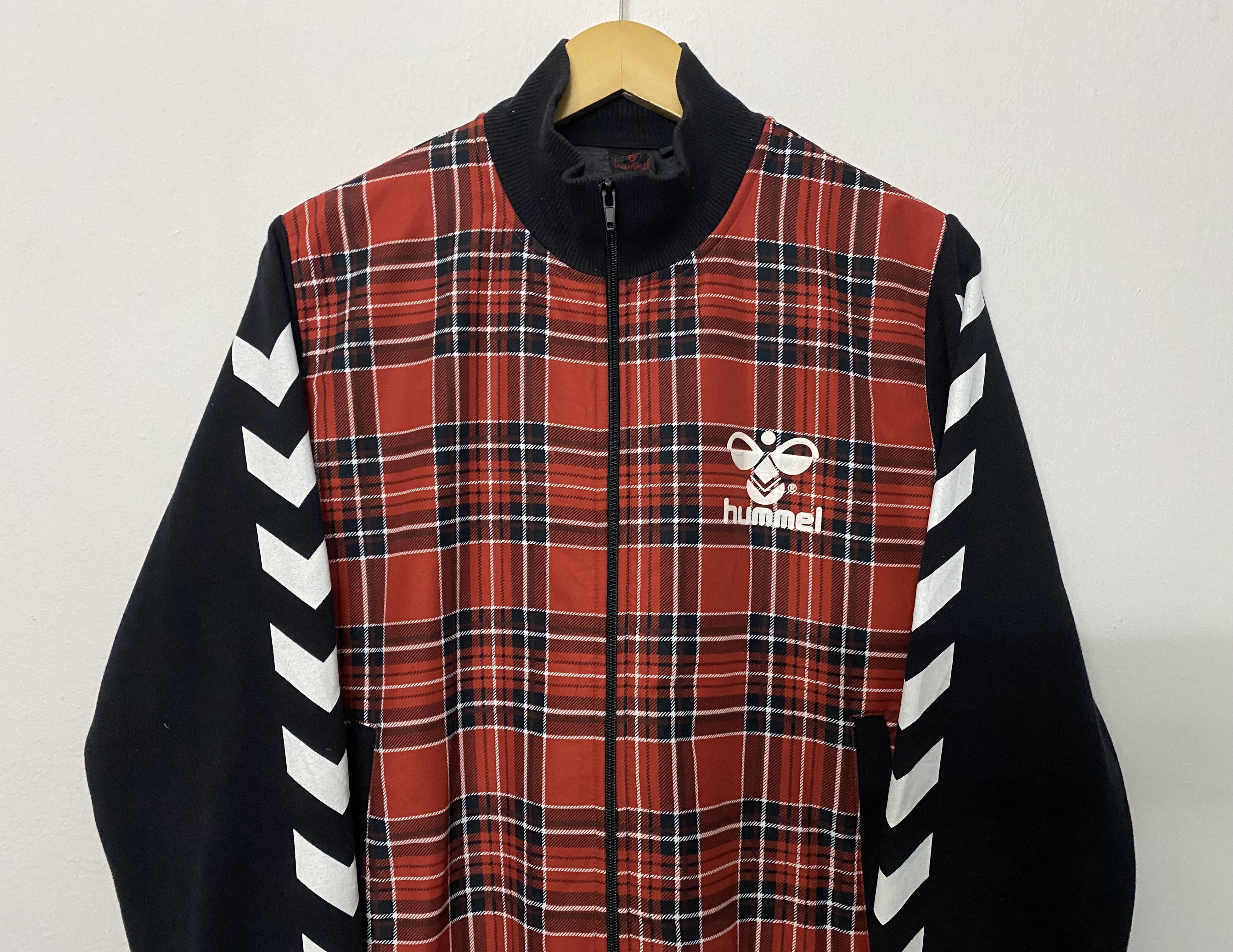 Hummel Hummel JPN Market Tartan Plaid Track Jacket Unique Design Size US L / EU 52-54 / 3 - 3 Thumbnail