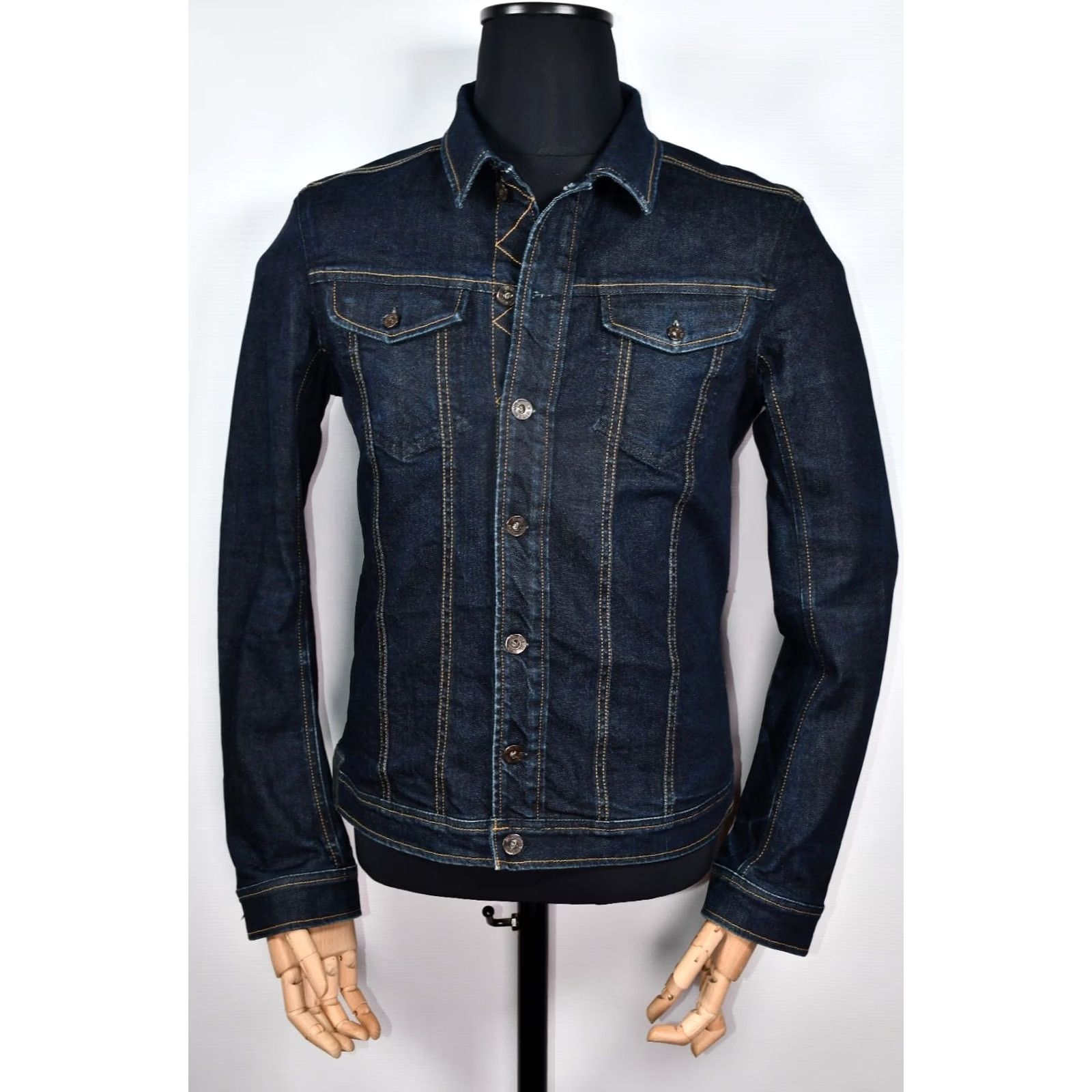 Diesel Diesel JYMPOS Denim Jacket Men L Blue Slim 99% Cotton 1% Elastane Button Closure Casual Jacket Size US L / EU 52-54 / 3 - 2 Thumbnail