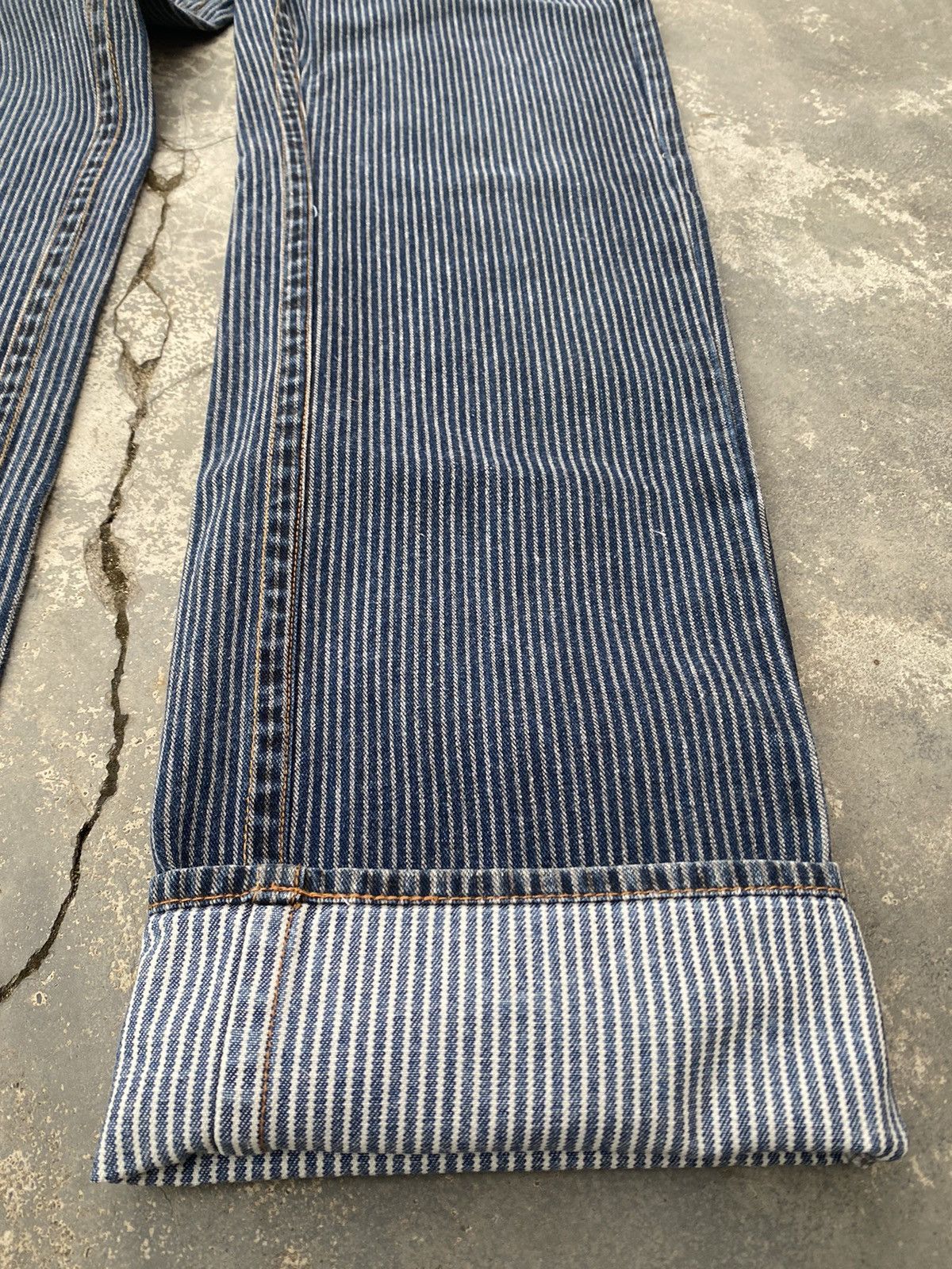 Indu Homme INDU HOMME Hickory Stripes Jeans Size US 32 / EU 48 - 6 Thumbnail