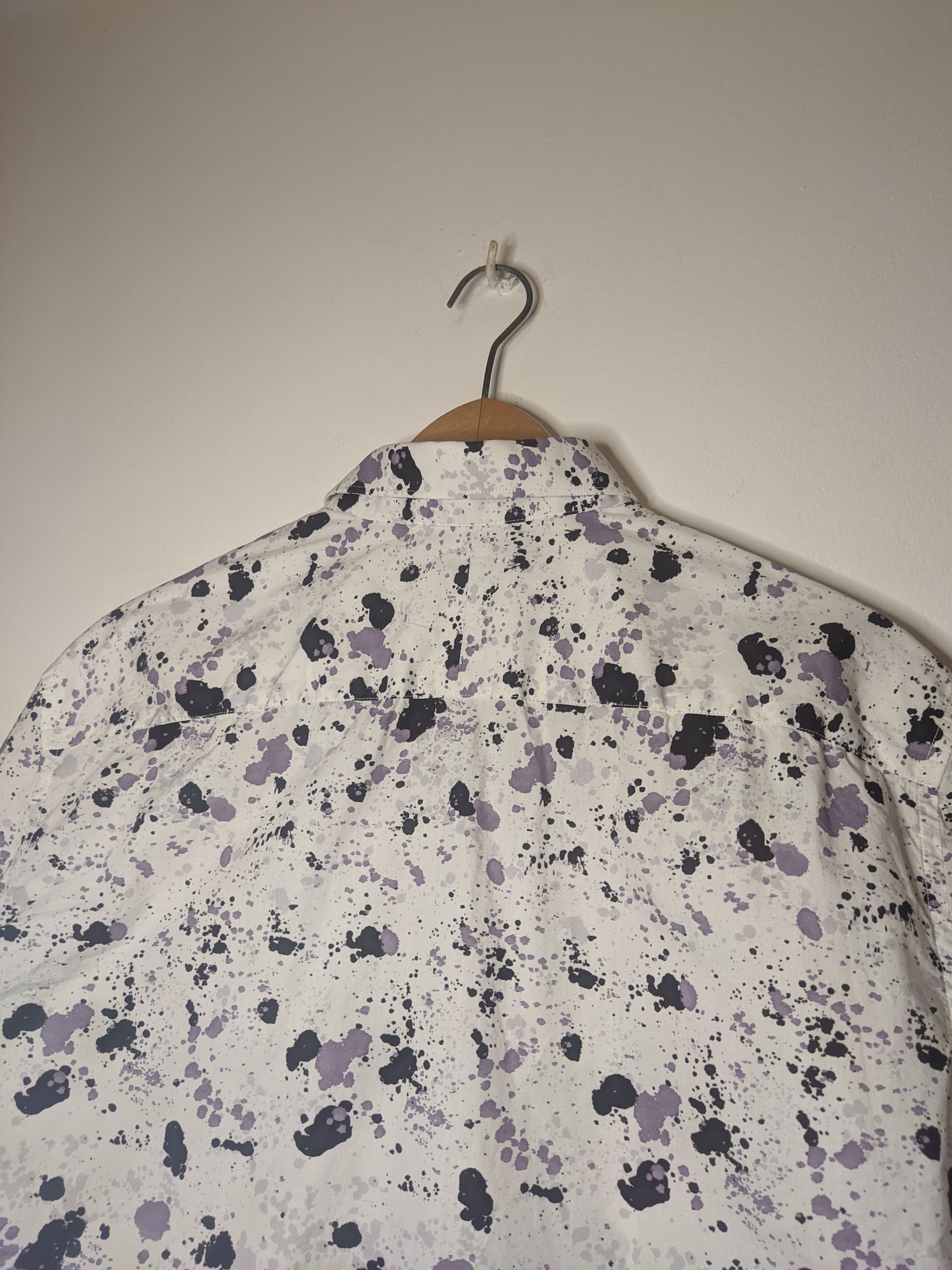 Tiger of Sweden Tiger of Sweden Farrell 4 Slim Fit Printed Shirt White Size US M / EU 48-50 / 2 - 6 Thumbnail