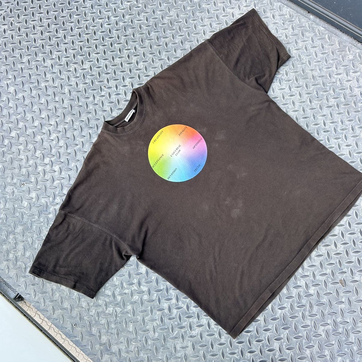 Balenciaga Balenciaga Universal Flow embroidered tee fit 3XL Size US L / EU 52-54 / 3 - 1 Thumbnail