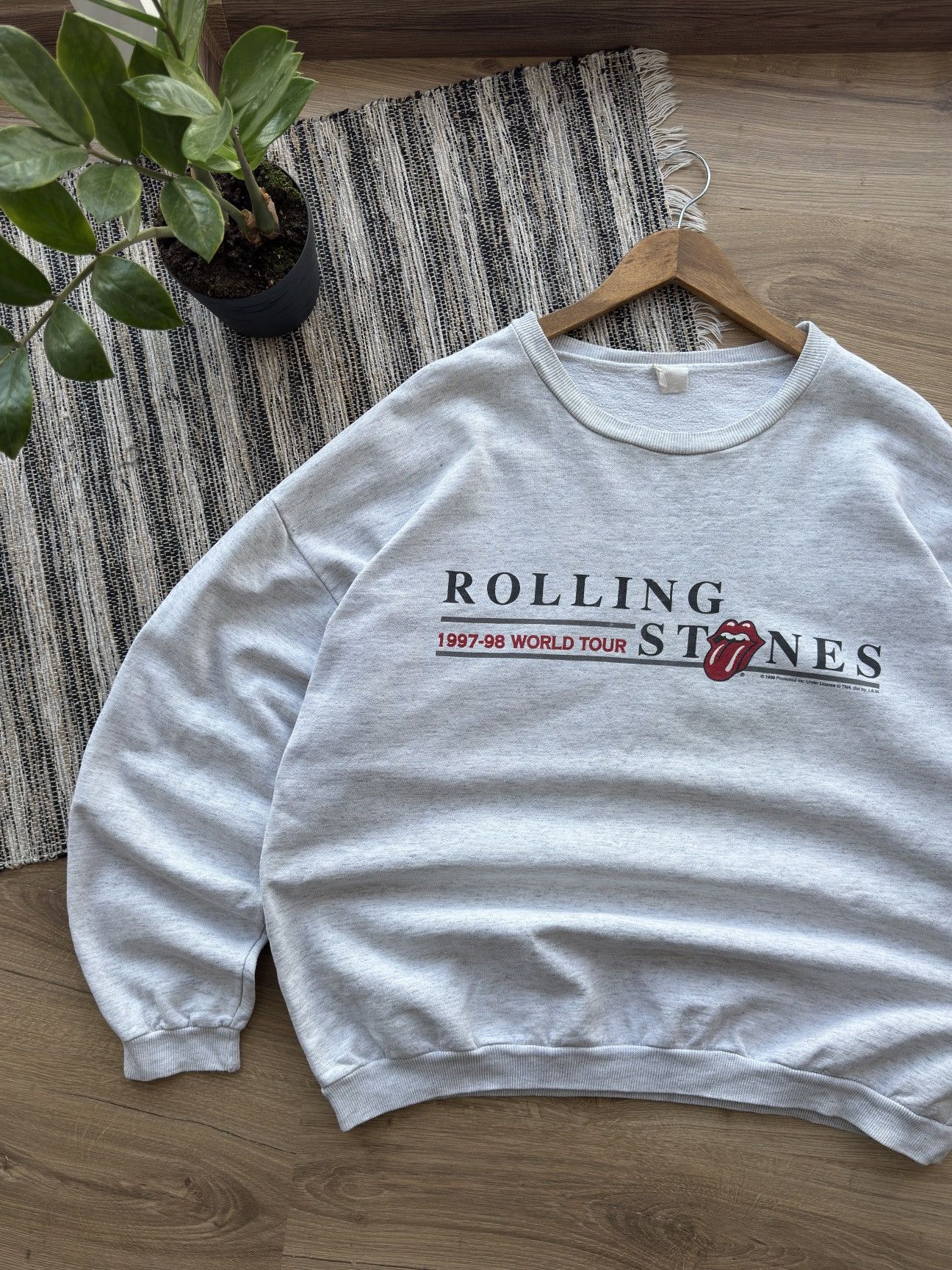 The Rolling Stones Vintage Rolling Stones Sweatshirt Adult 1998 World Tour Size US XL / EU 56 / 4 - 8 Thumbnail