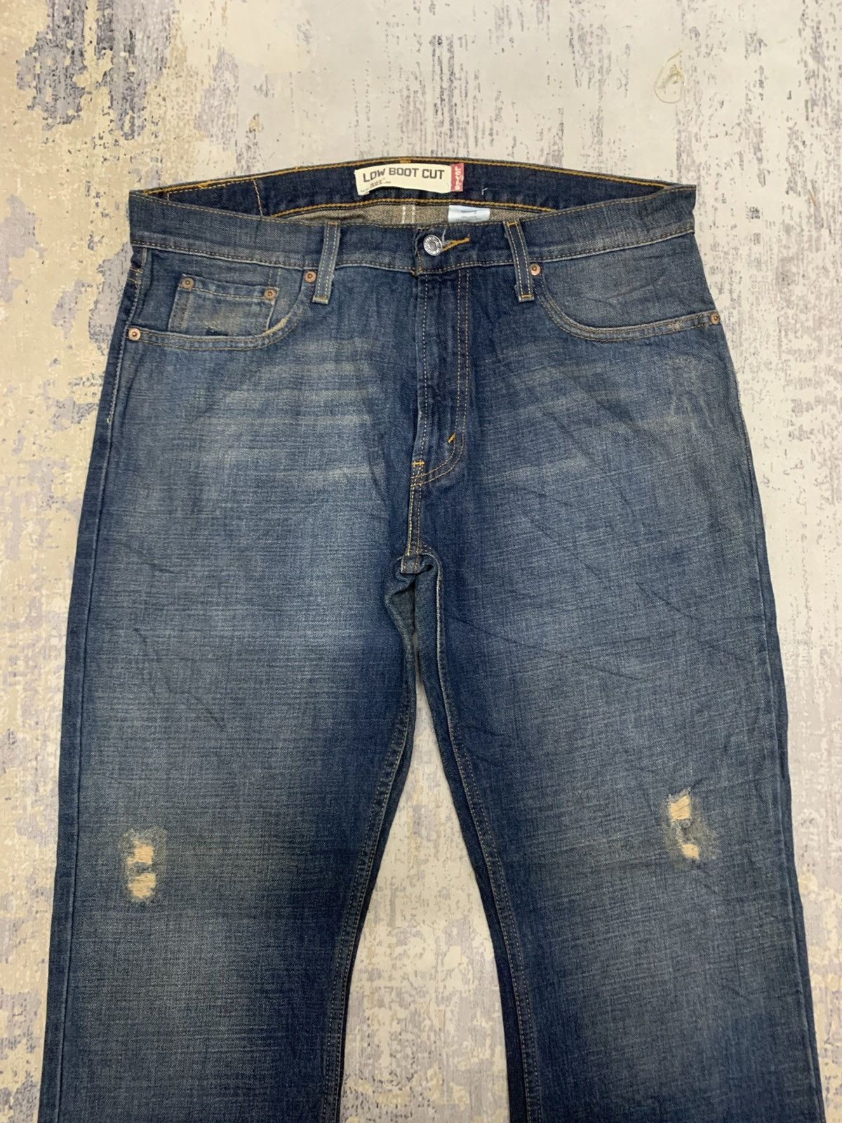 Levi's Vintage Levis 527 Bootcut Distressed Jeans 35x31 Size US 35 - 2 Thumbnail