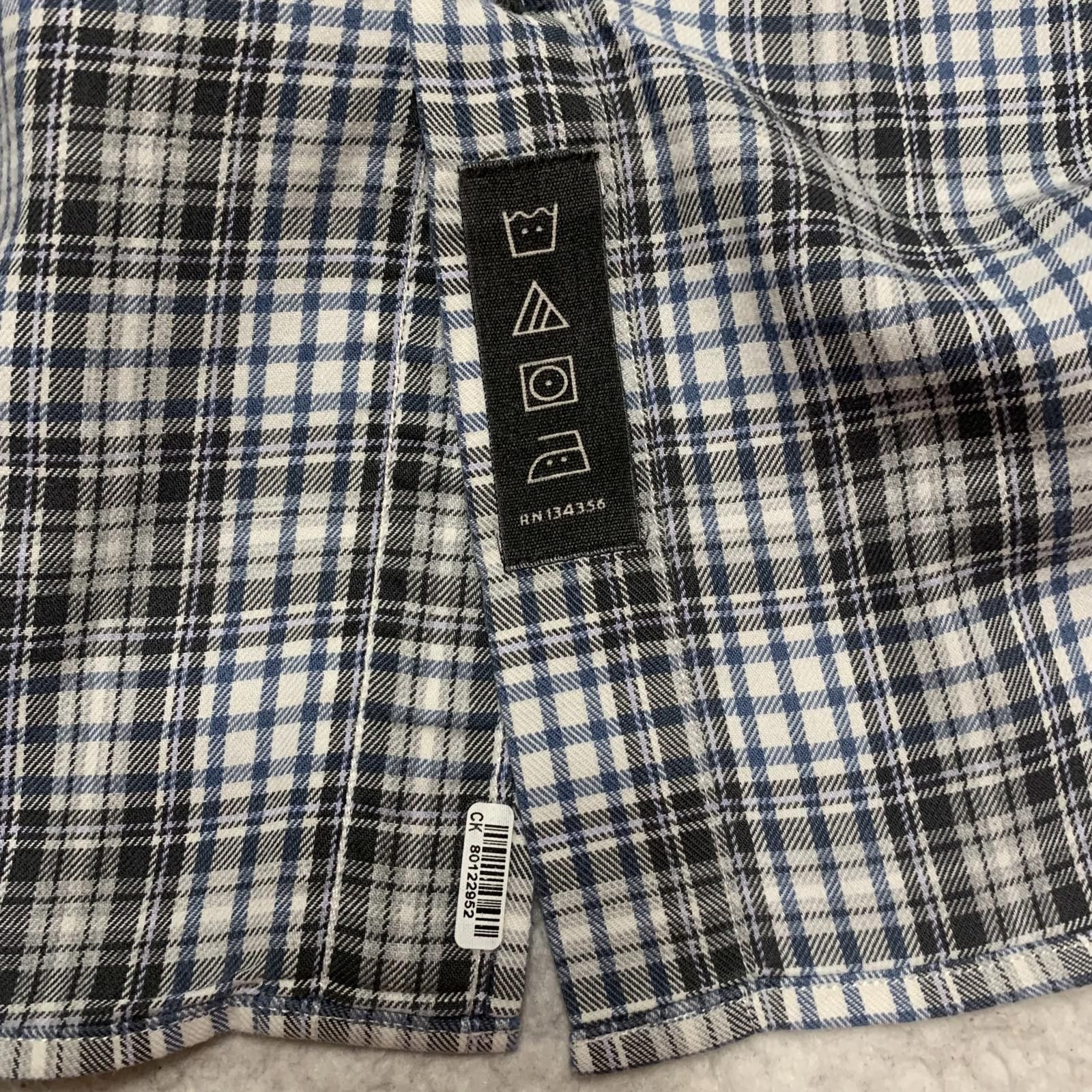 Other Maker Company Mens Large Black Gray Classic Plaid Shirt Size 42R - 10 Thumbnail