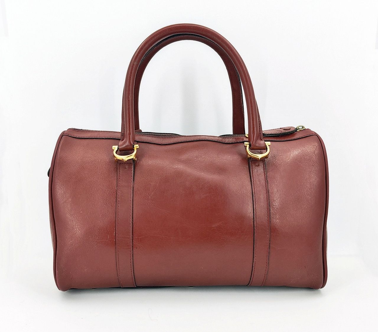 Cartier original CARTIER Bordeaux Leather Boston 33 Bag Size ONE SIZE - 7 Thumbnail